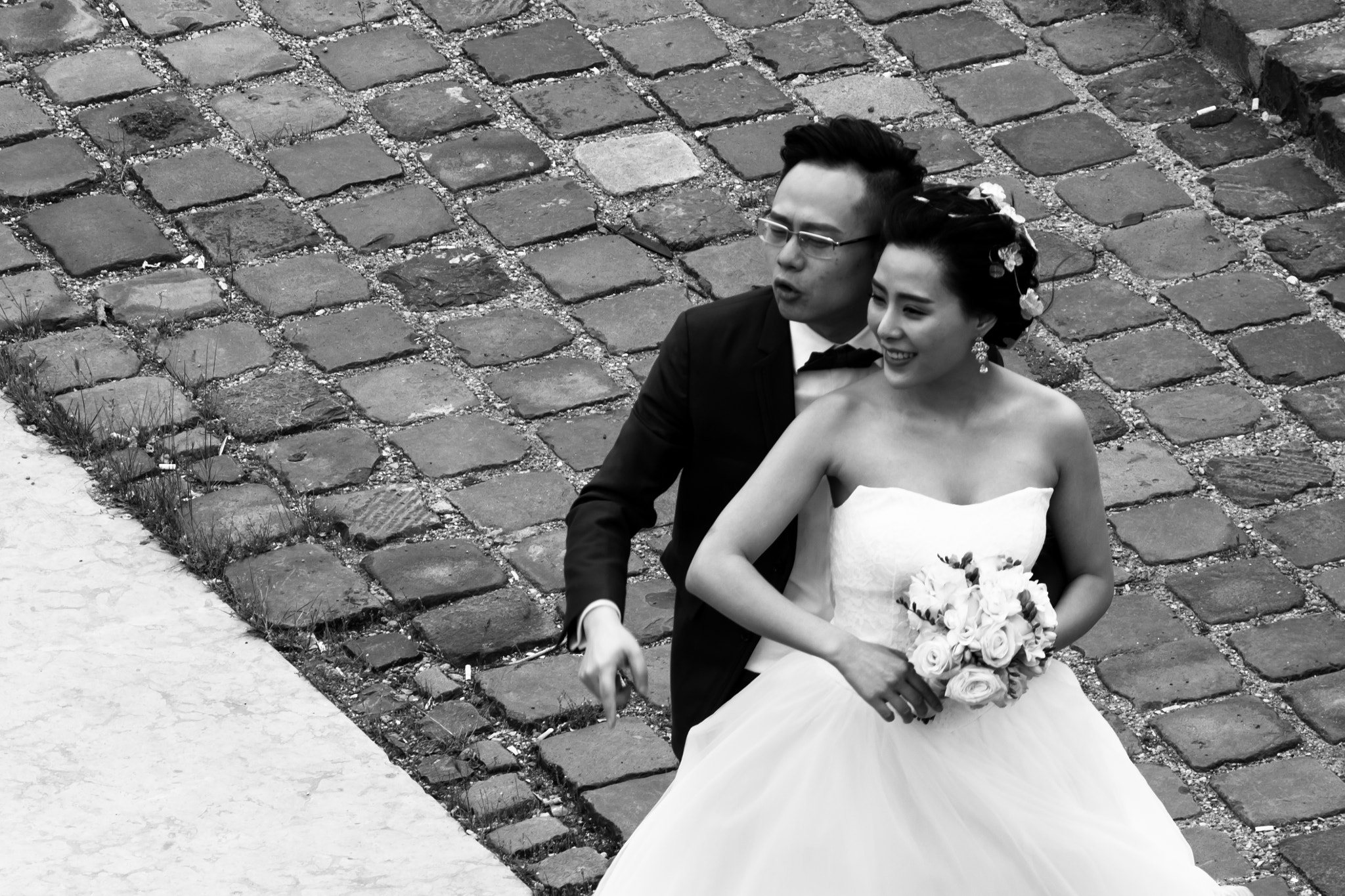 Canon EF-S 55-250mm F4-5.6 IS sample photo. Just married photography