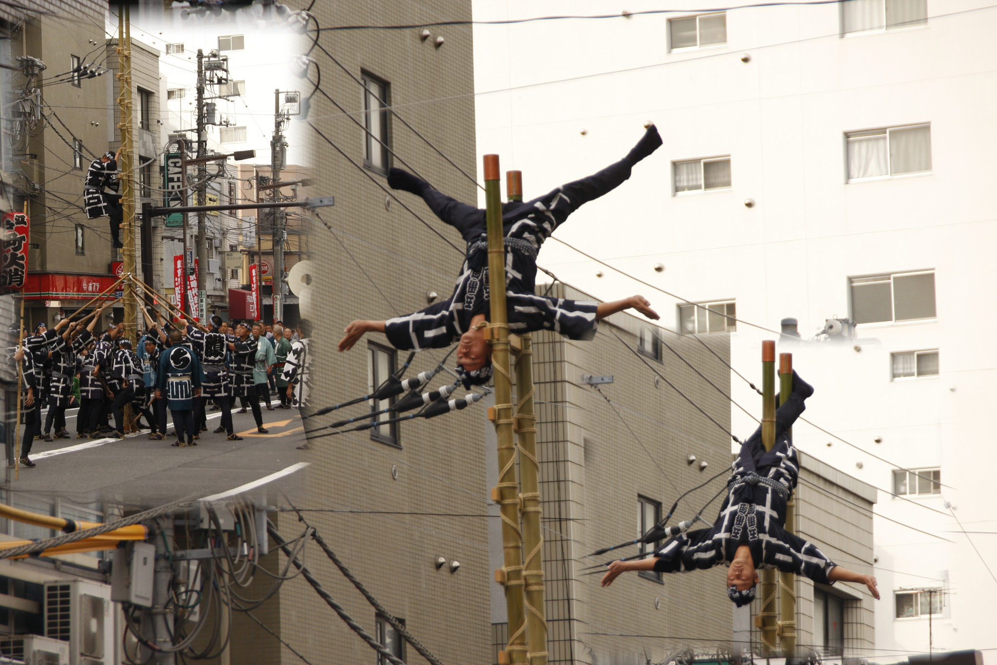 Canon EOS 40D sample photo. New year firefighters' event in japan photography
