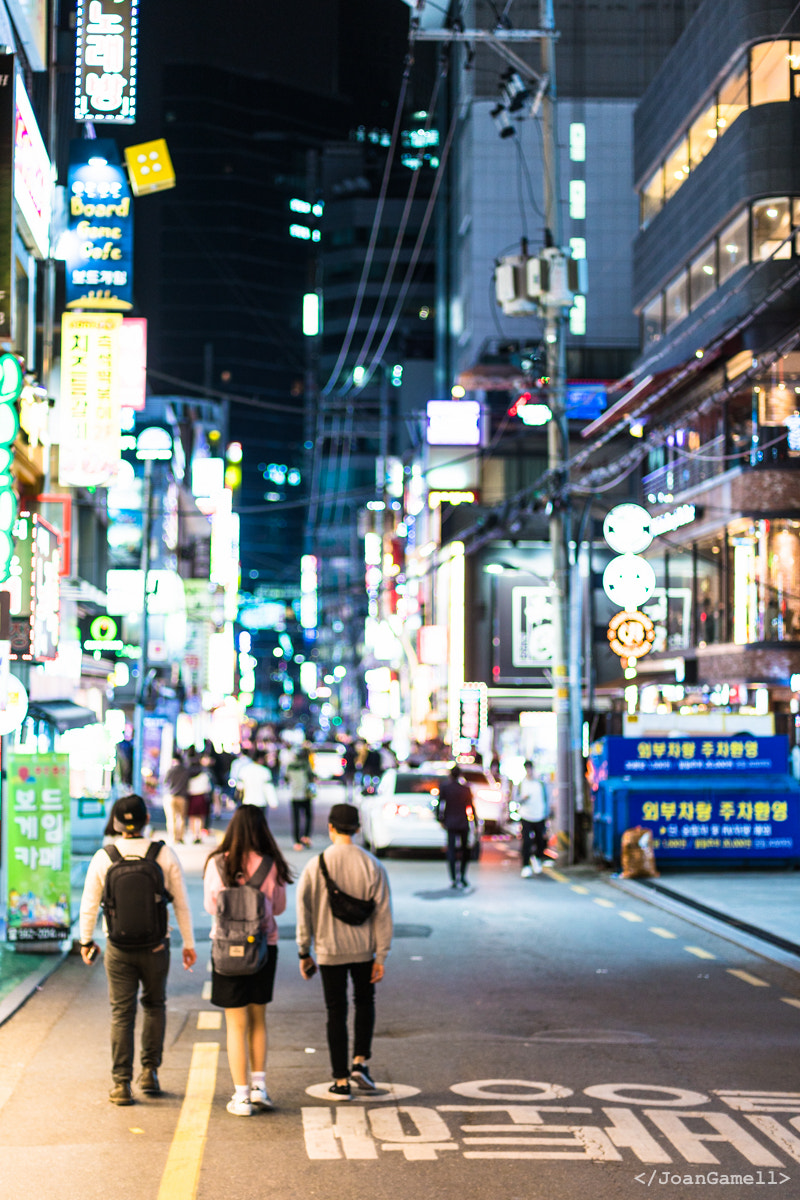 Sony a7R II + Canon EF 50mm F1.4 USM sample photo. Gangnam night ii photography
