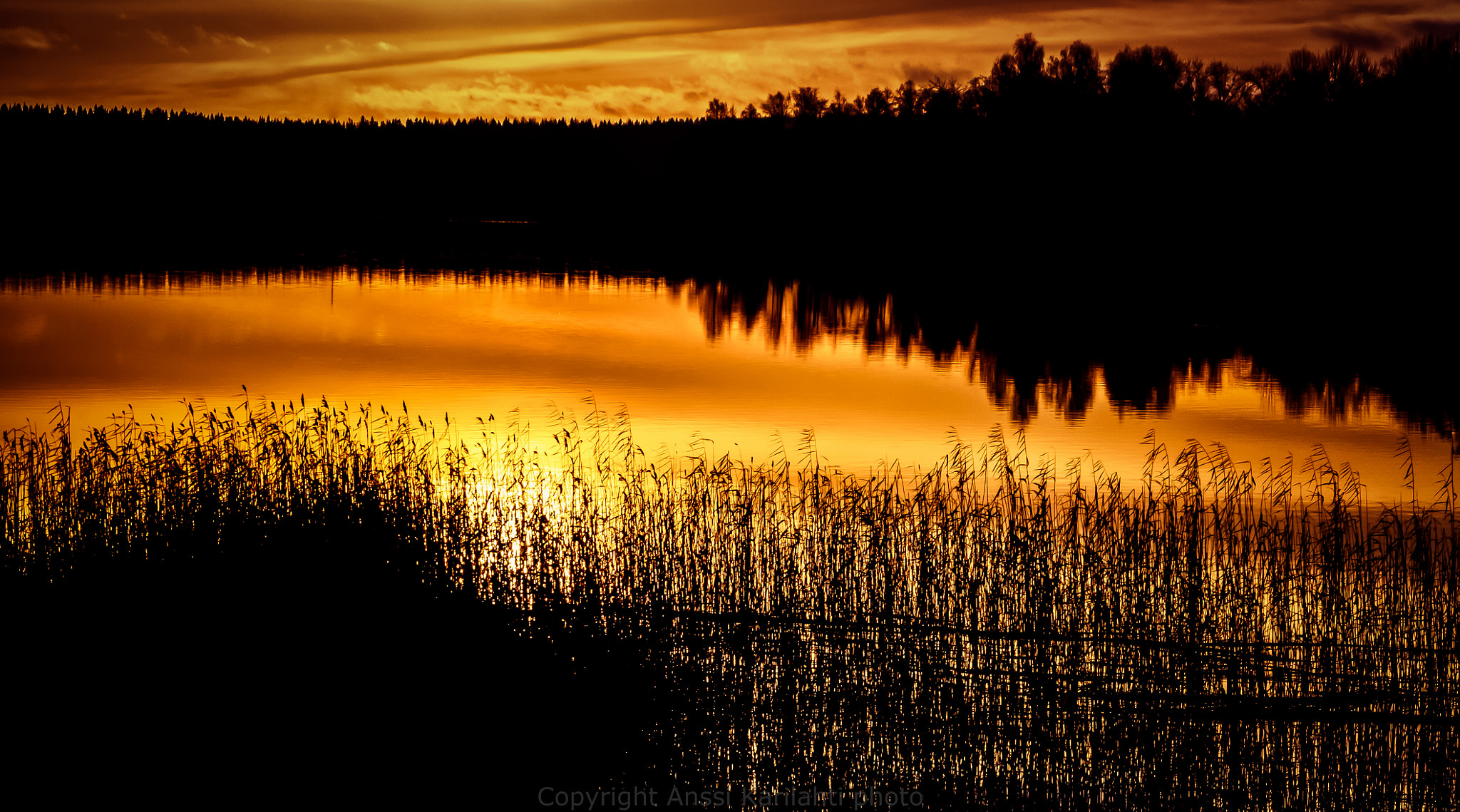 Sigma 105mm F2.8 EX DG OS HSM sample photo. Sunset lake photography