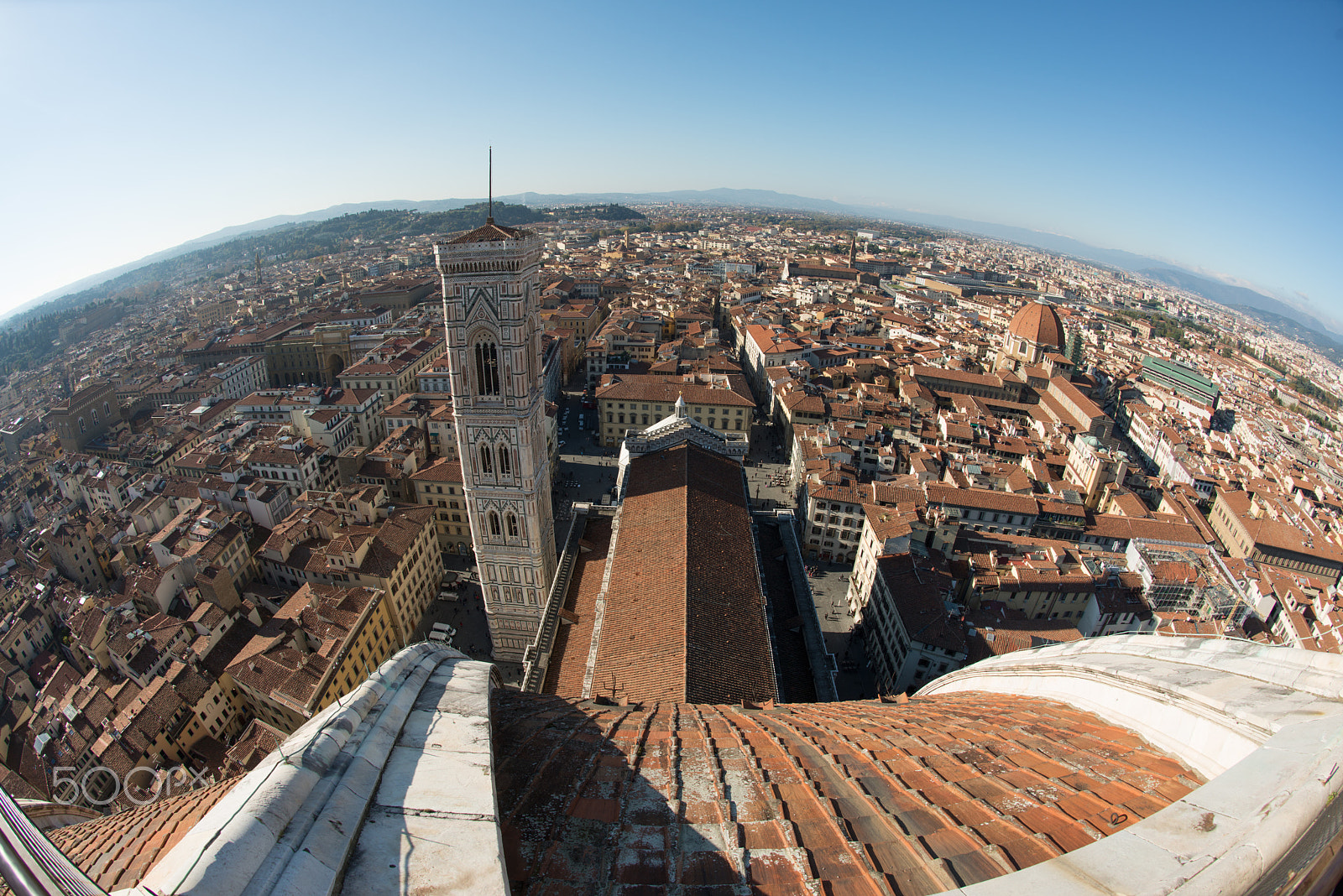 Nikon D800 + Nikon AF Fisheye-Nikkor 16mm F2.8D sample photo. Firenze spire of santa maria del fiore photography