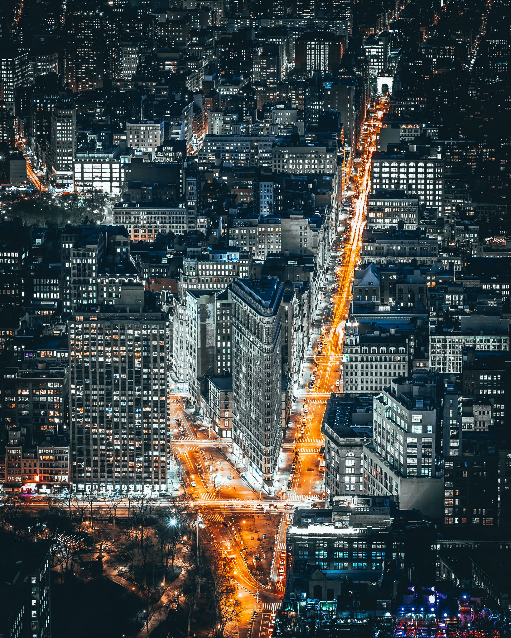 Fujifilm X-T10 + Fujifilm XF 50-140mm F2.8 R LM OIS WR sample photo. Aerial view of new york city at night photography