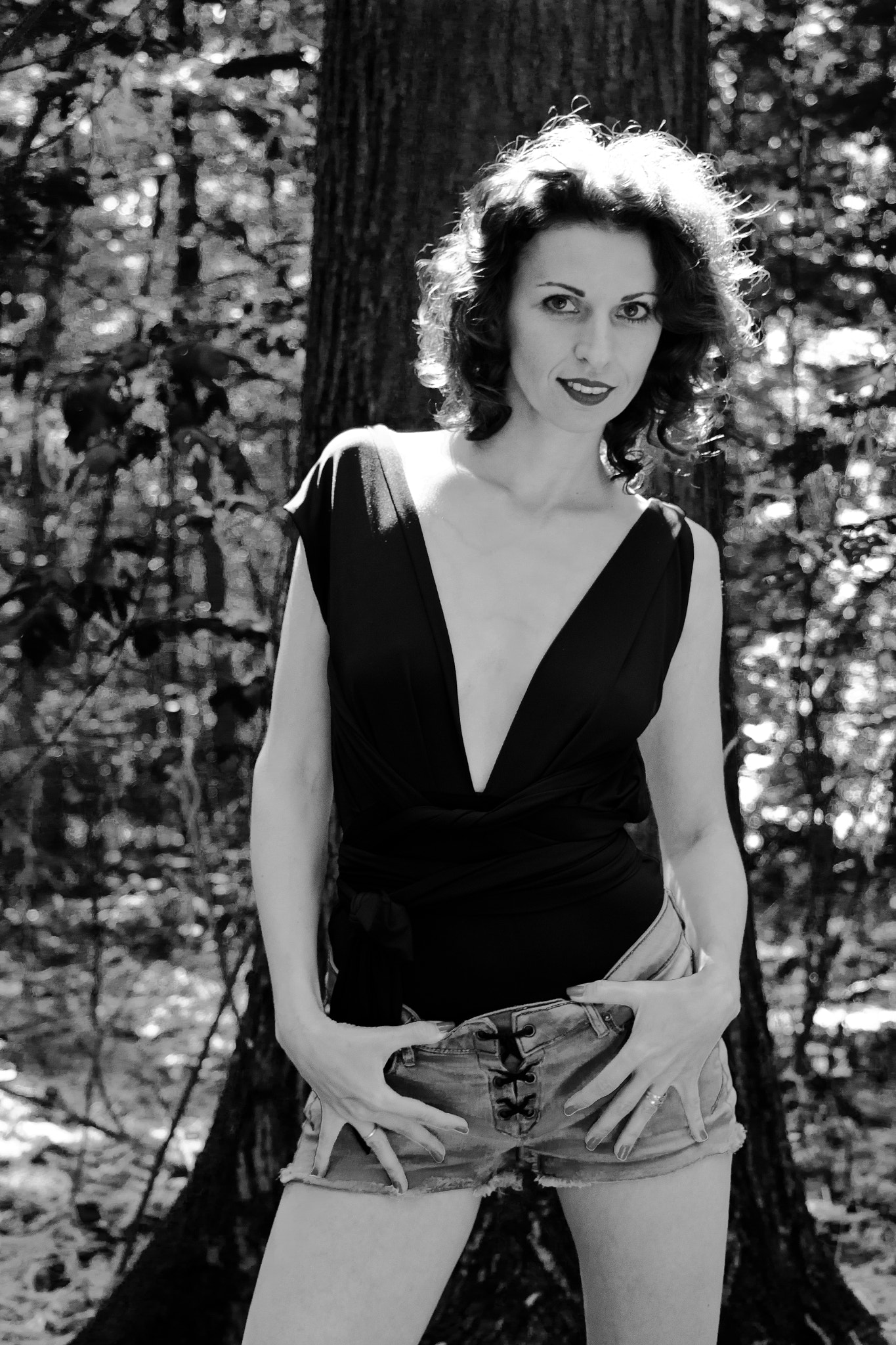 Canon EF 24-105mm F3.5-5.6 IS STM sample photo. Ivanna - forest mode photography