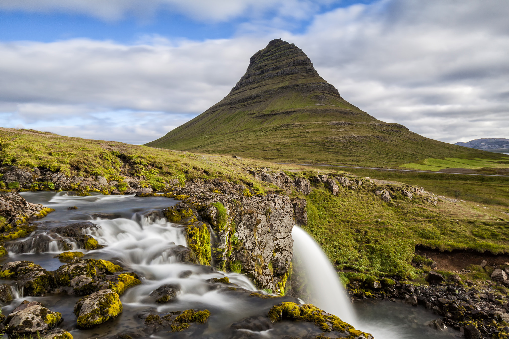 Canon EOS 50D + Canon EF 16-35mm F4L IS USM sample photo. The kirkjuffel and kirkjuffelfoss photography