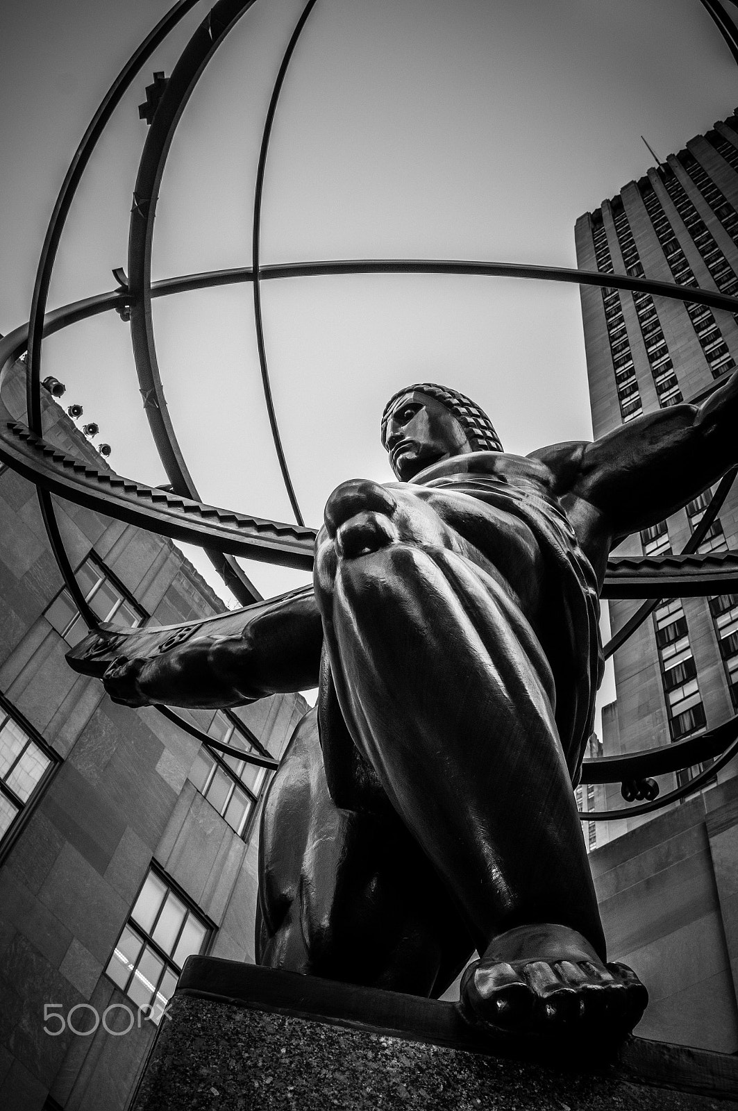 Sony SLT-A55 (SLT-A55V) sample photo. Atlas at rockefeller centre photography