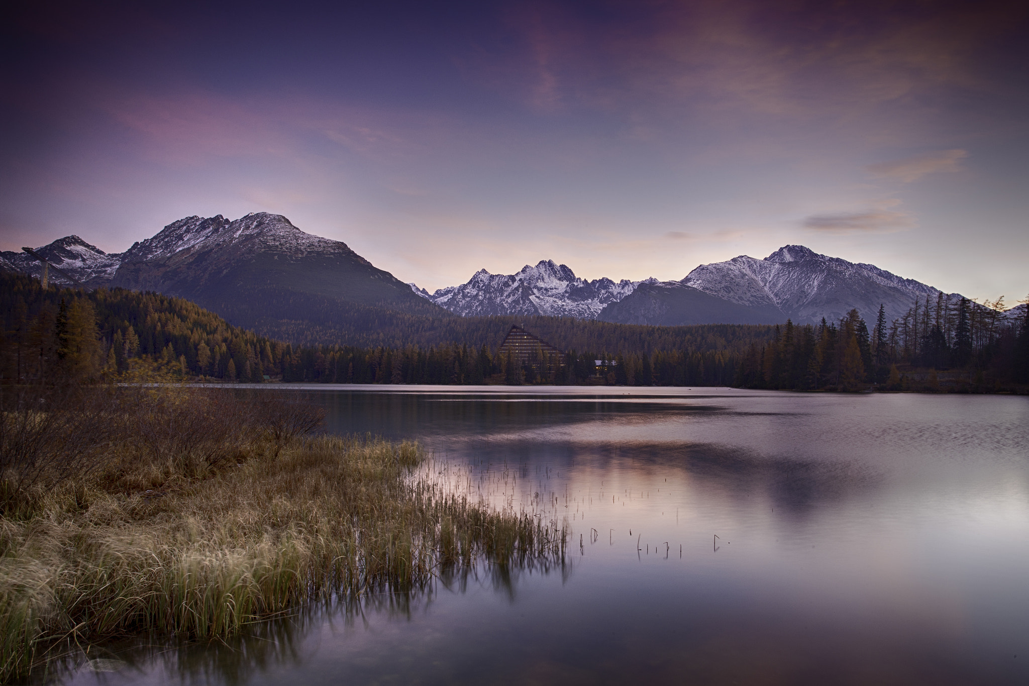Canon EOS-1Ds Mark III sample photo. Purple morning at the lake photography