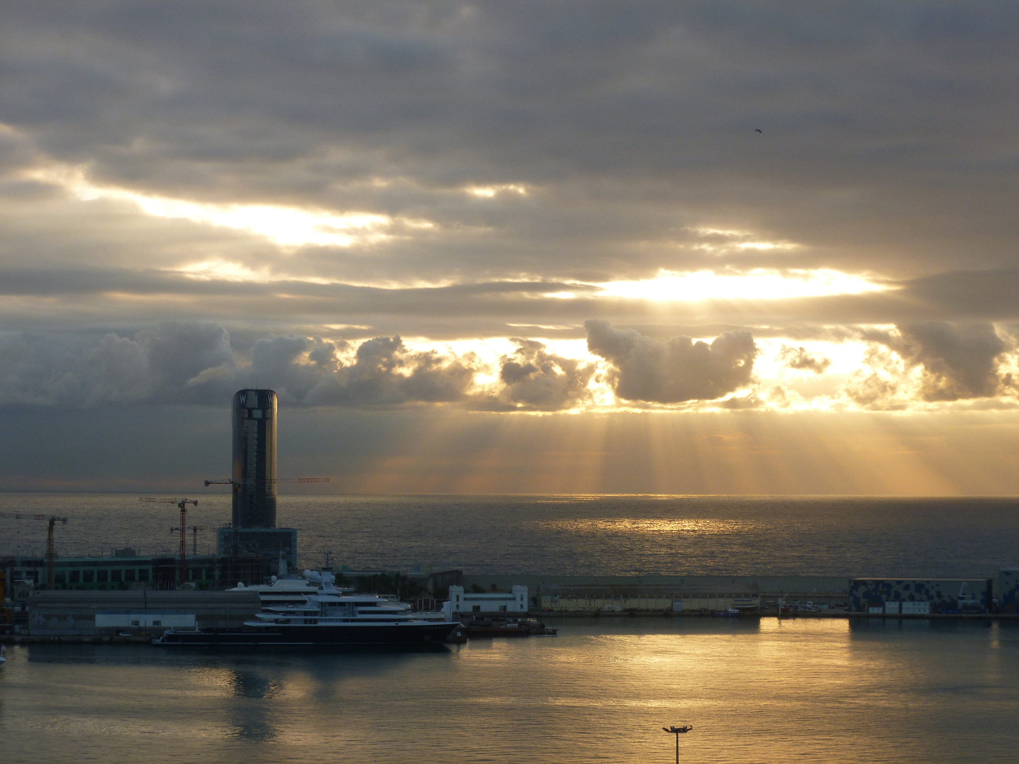 Panasonic DMC-FH25 sample photo. Sunrise view from montjuic  photography