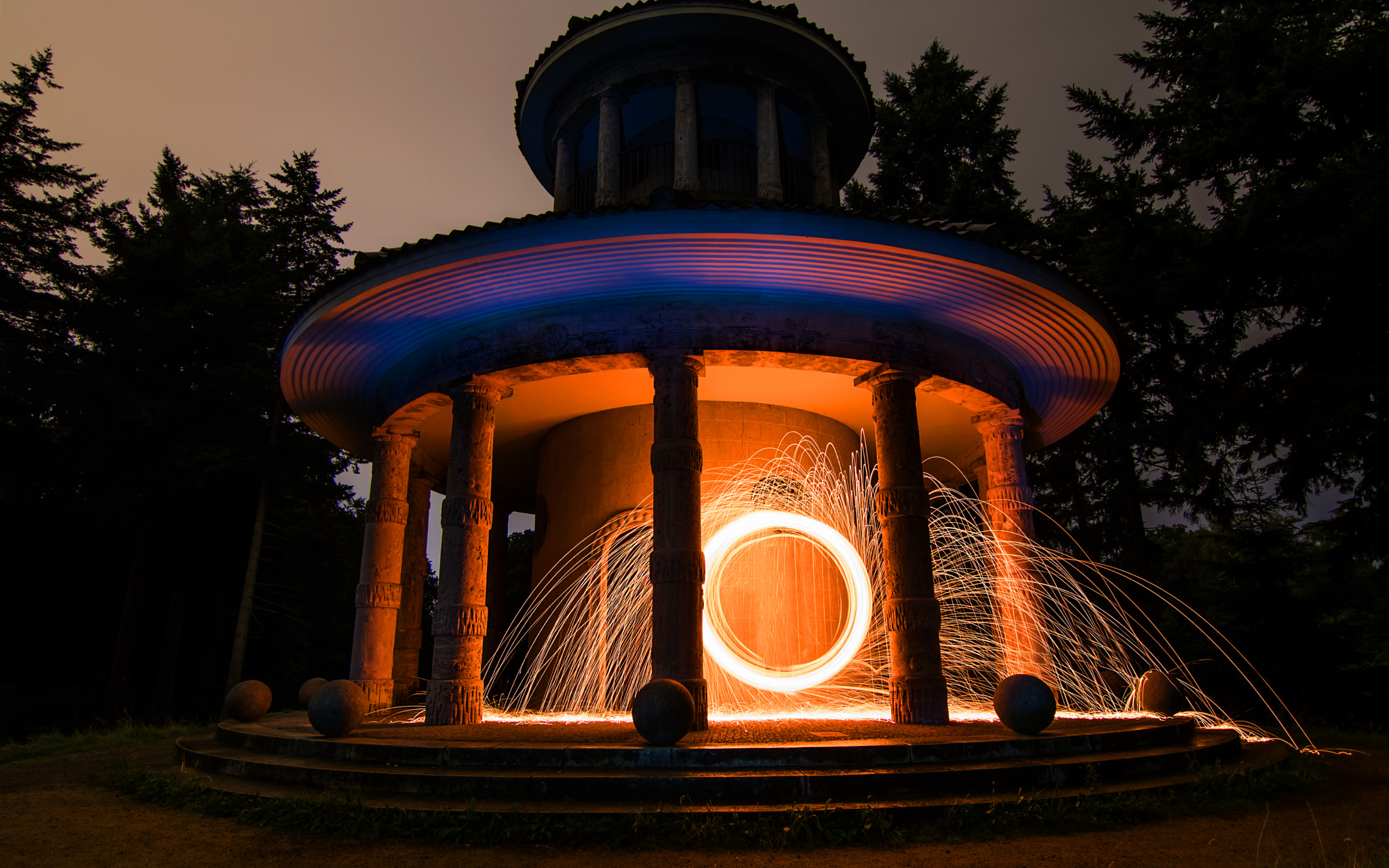 Canon EOS 750D (EOS Rebel T6i / EOS Kiss X8i) sample photo. Bürgerpark at night  photography