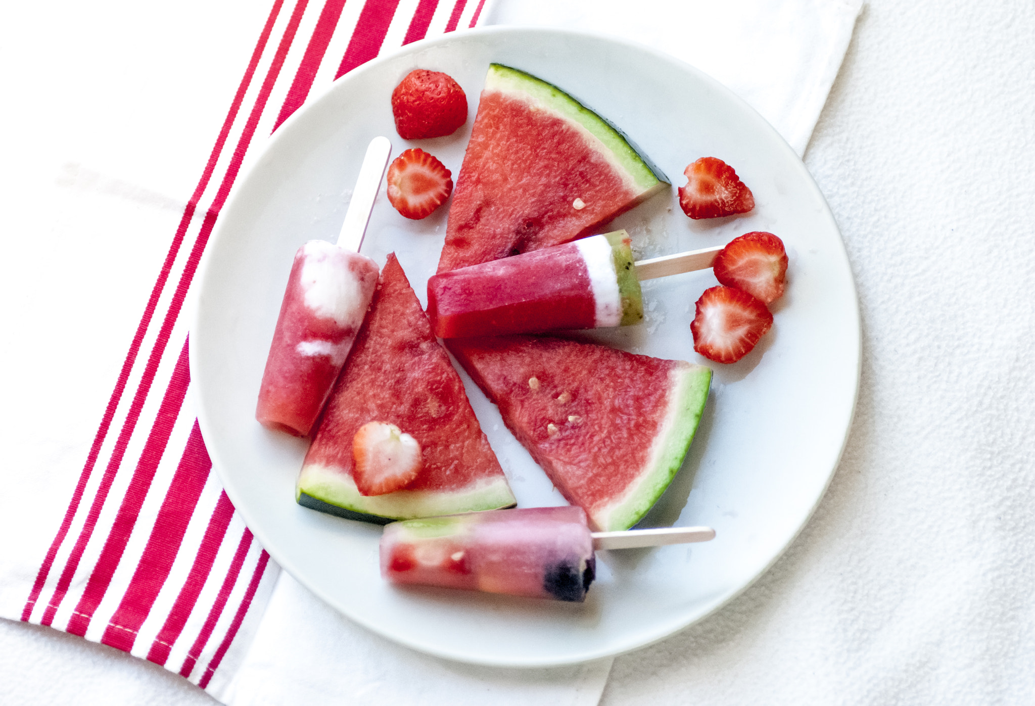 Nikon D200 sample photo. Home made popsicles_ watermelon photography