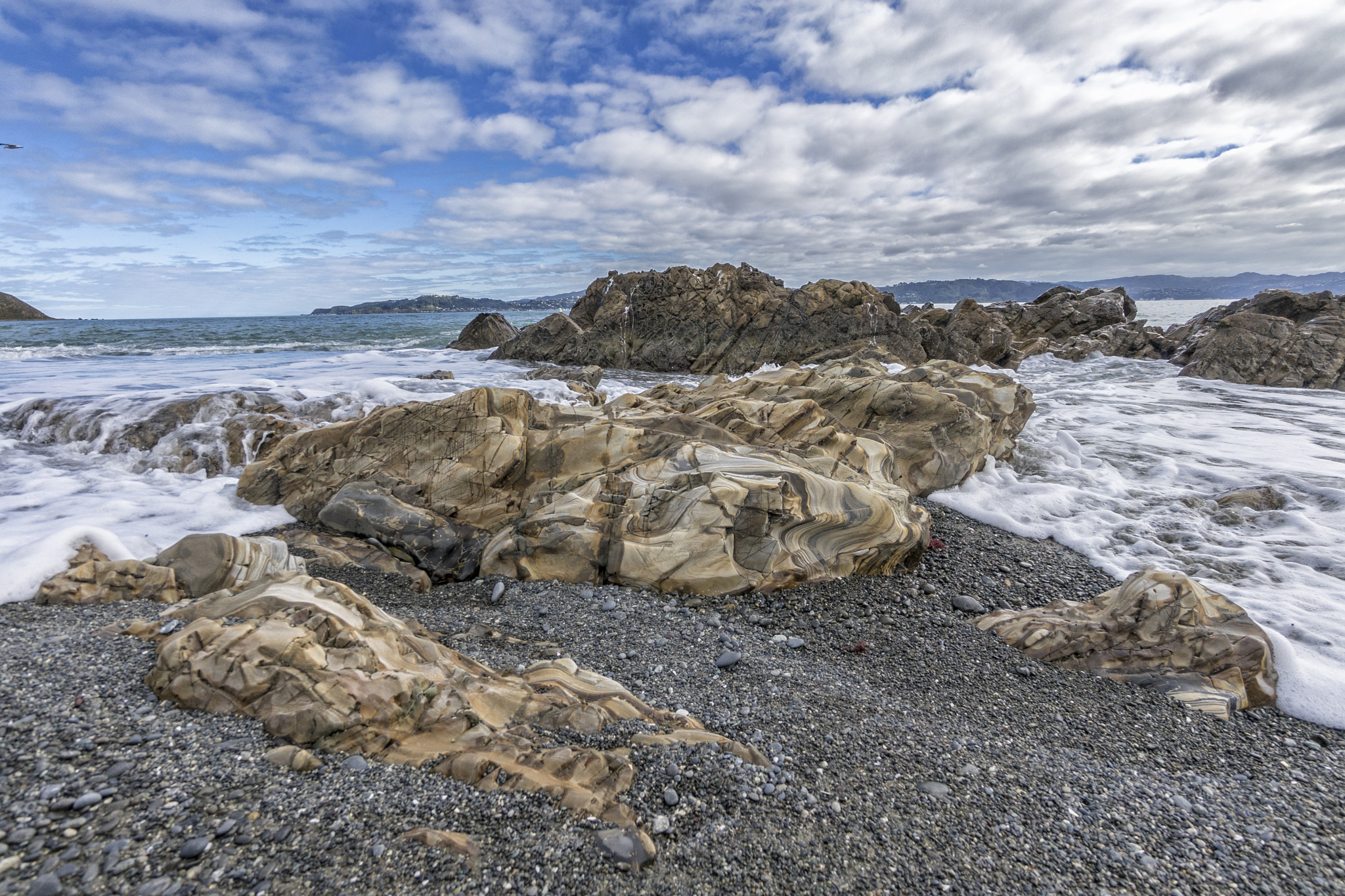 Sony a7 II + Sony E 10-18mm F4 OSS sample photo. New zealand ocean photography