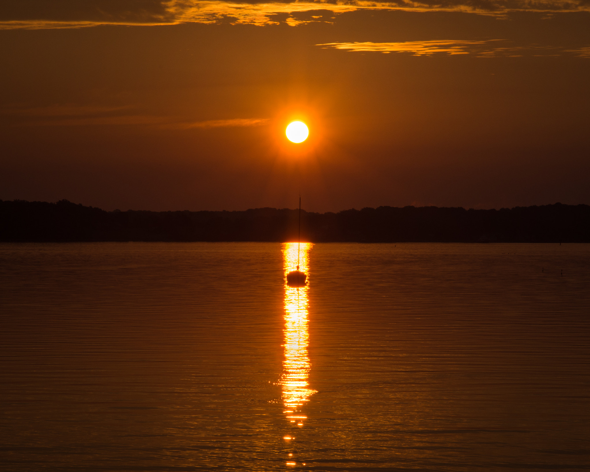 Pentax K-30 sample photo. Sailboat in the sunrise photography