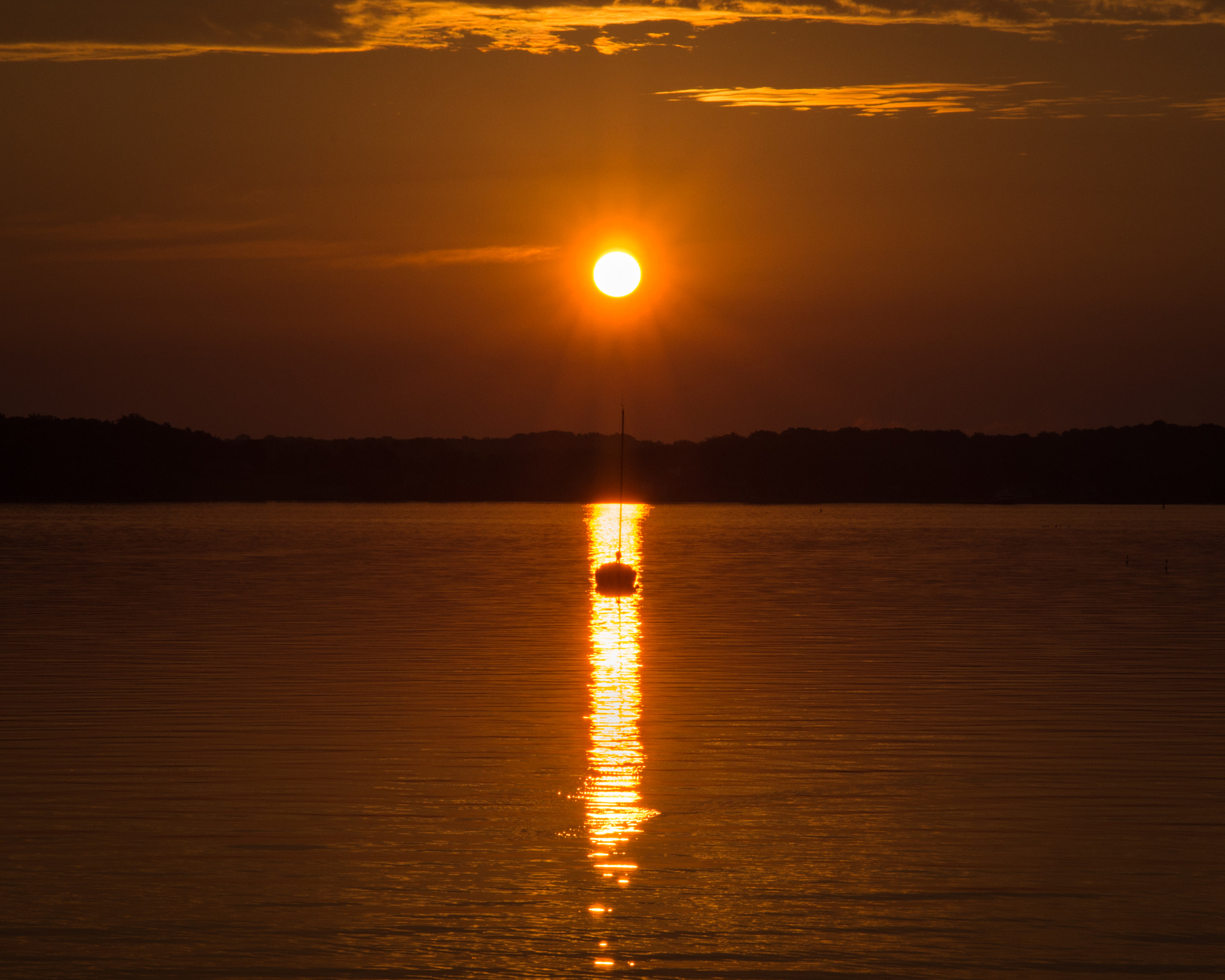 Pentax K-30 + Pentax smc DA 70mm F2.4 AL Limited sample photo. Sailboat in the sunrise photography