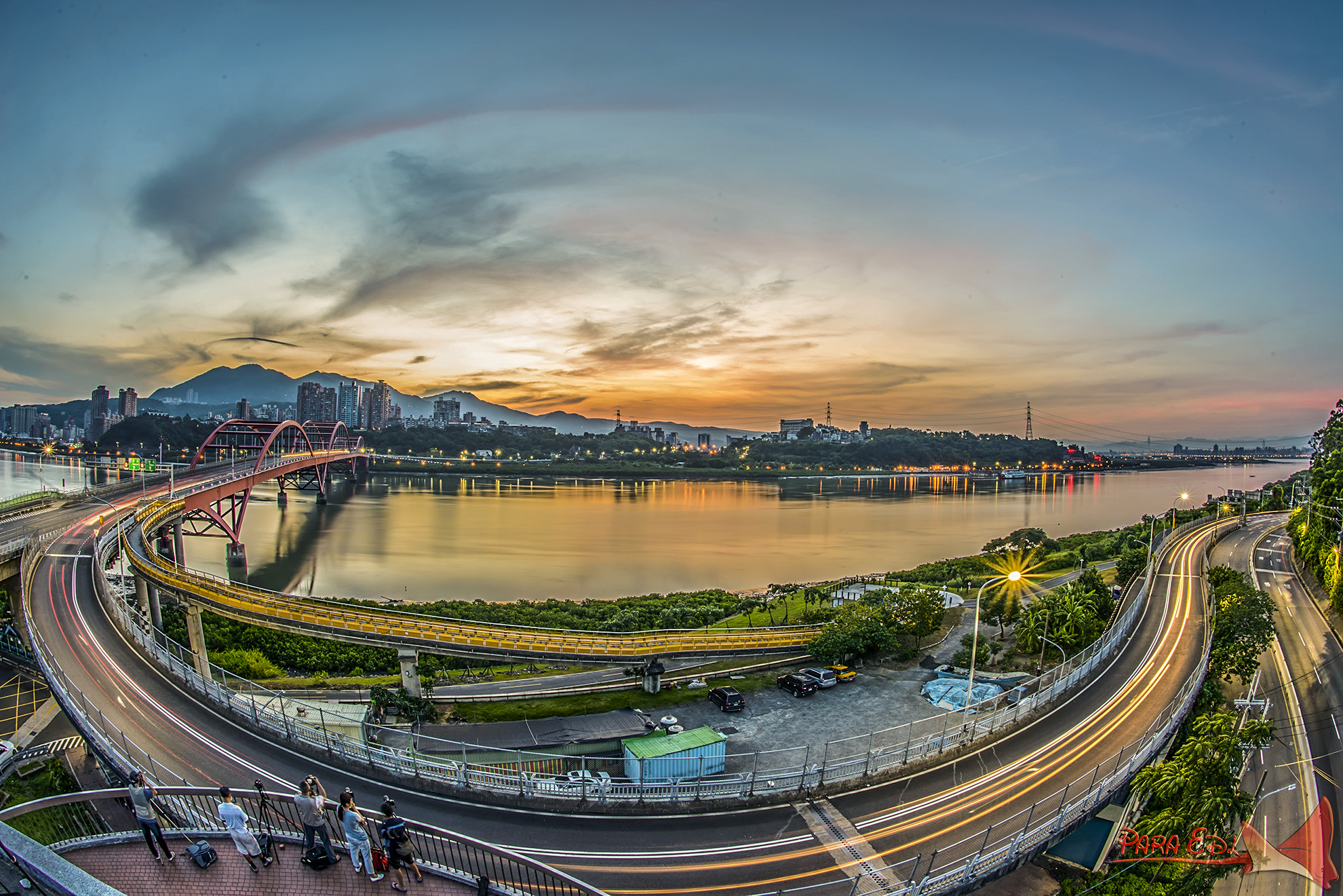 Nikon D800E + Nikon AF Fisheye-Nikkor 16mm F2.8D sample photo. Guan-du bridge photography