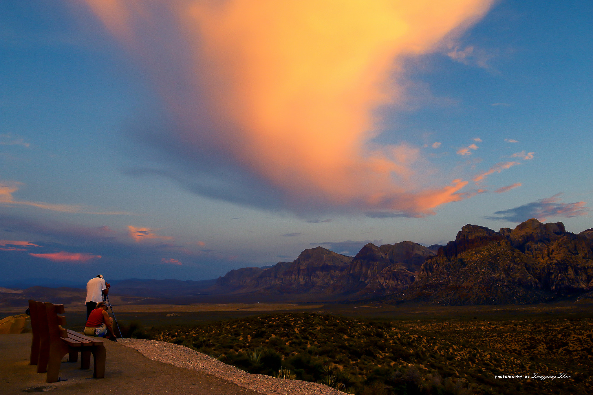 Canon EOS 70D + Canon EF 16-35mm F4L IS USM sample photo. Red rock canyon sunset photography