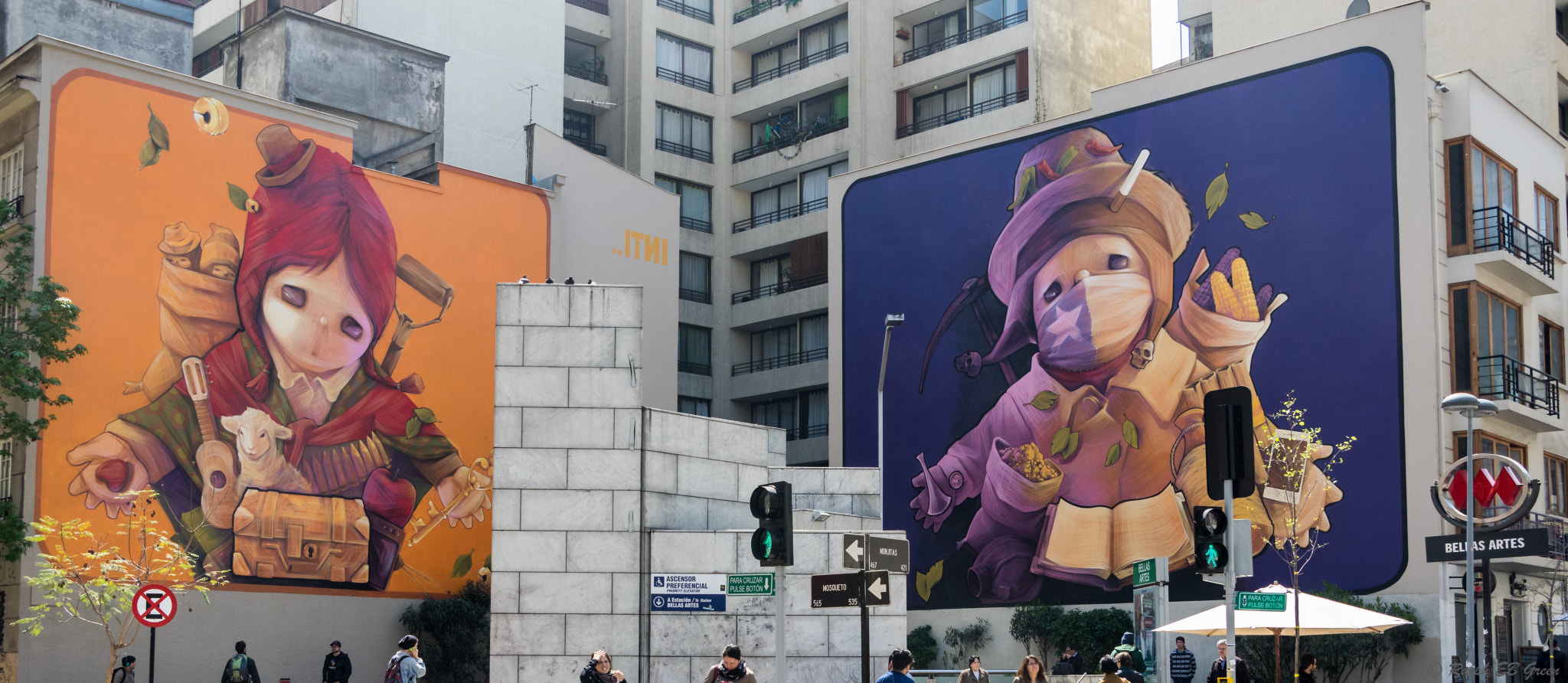 Pentax K-3 II sample photo. Street murals by inti castro - santiago photography