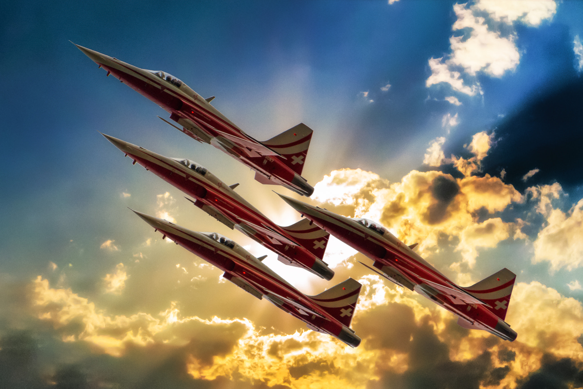 Sigma 18-250mm F3.5-6.3 DC OS HSM sample photo. F-5e tiger ii patrouille suisse photography