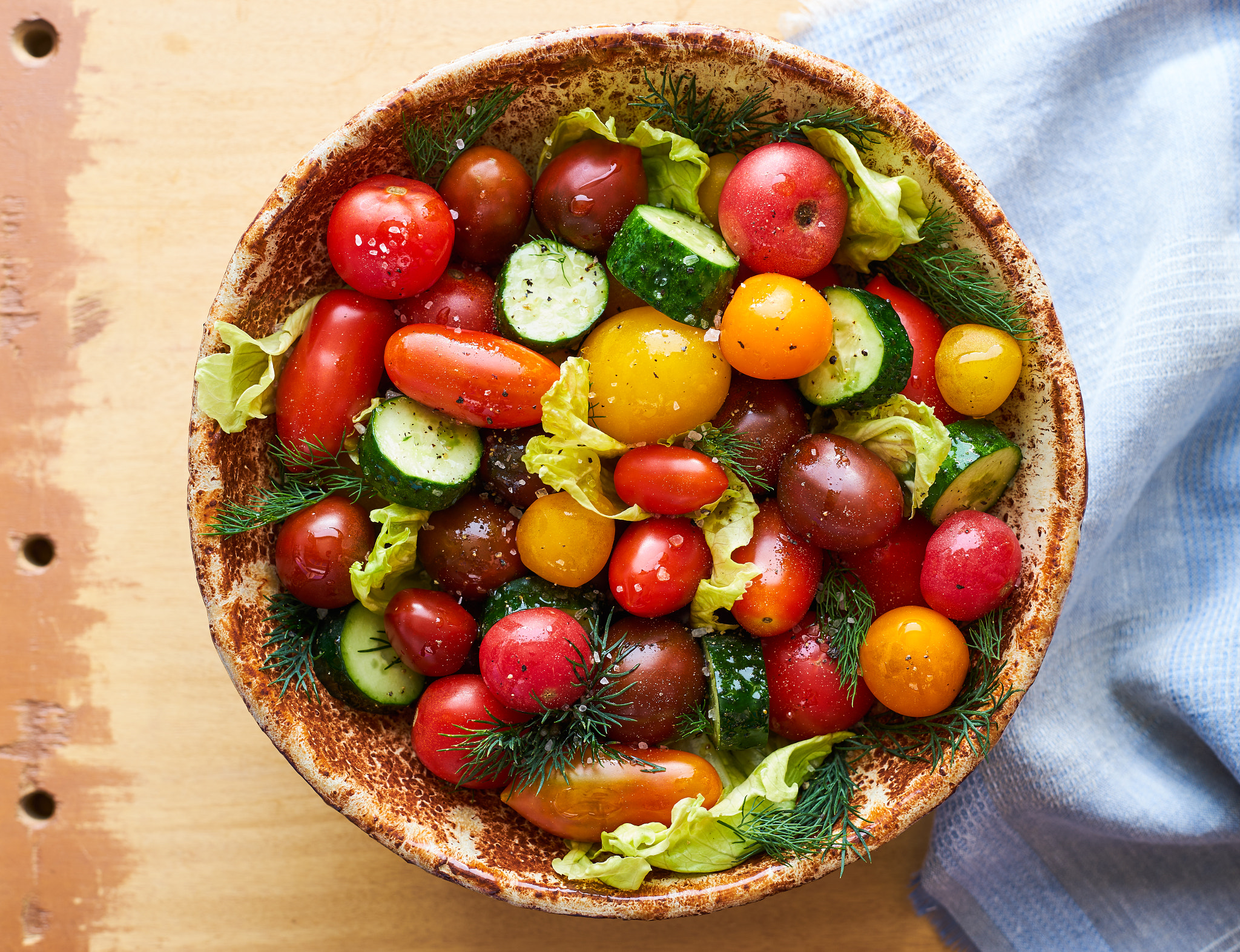 Sony a7 + E 50mm F2 sample photo. Healthy vegetable salad  photography