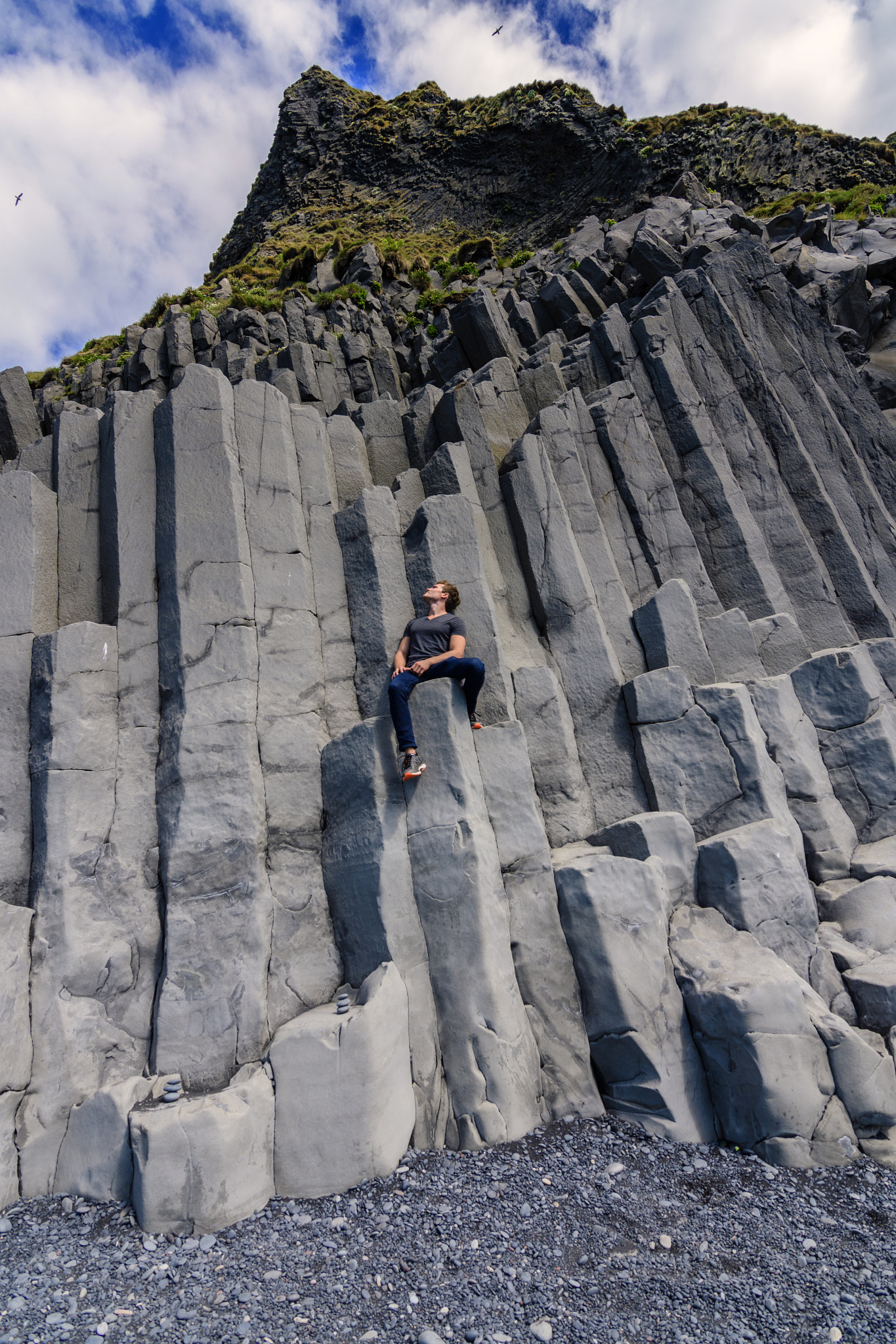 Nikon D500 sample photo. Iceland basalt rocks profile pic photography