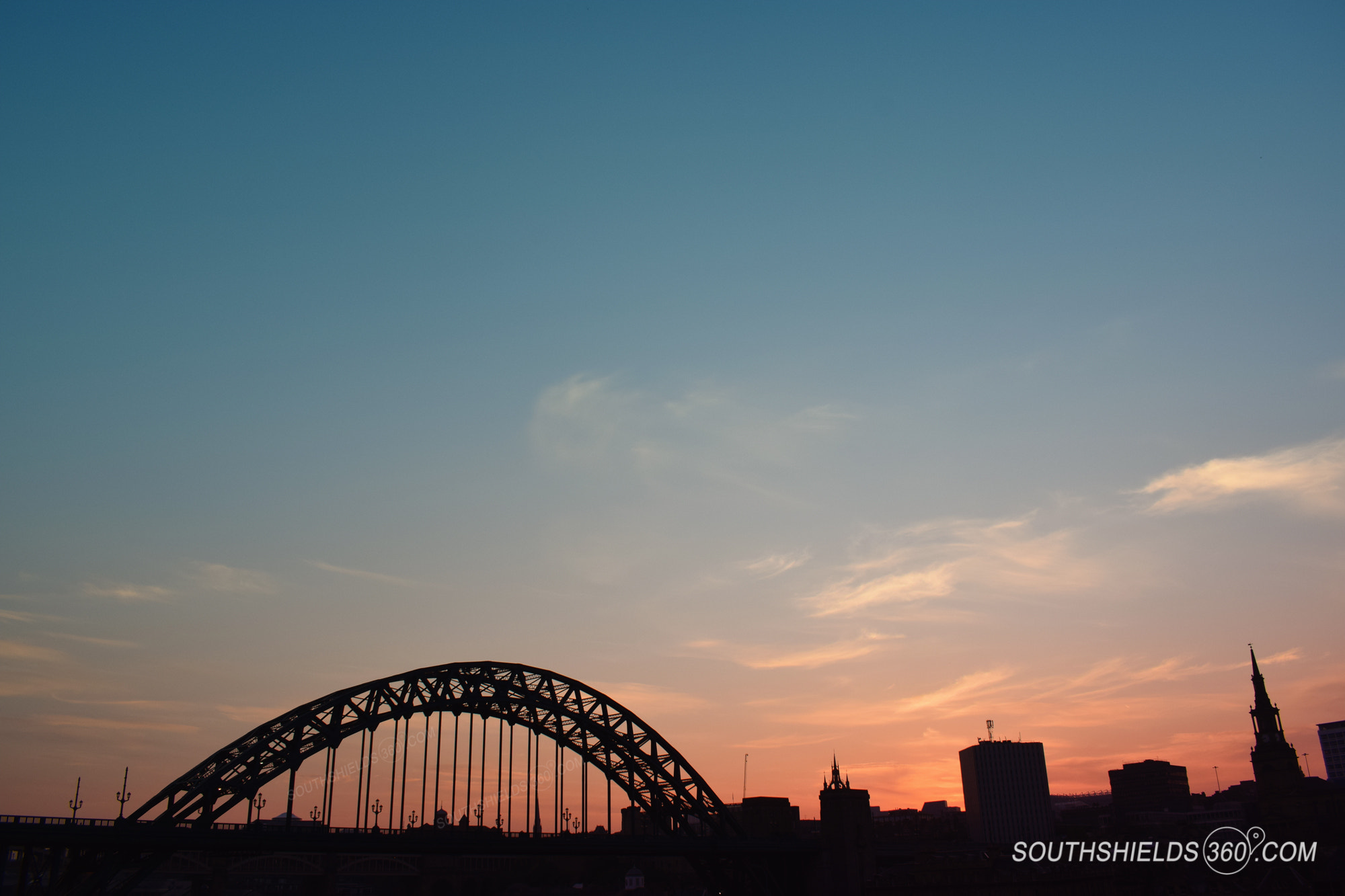 Nikon D3300 + AF Zoom-Nikkor 35-80mm f/4-5.6D sample photo. Tyne bridge sunset - newcastle, tyne and wear, uk photography
