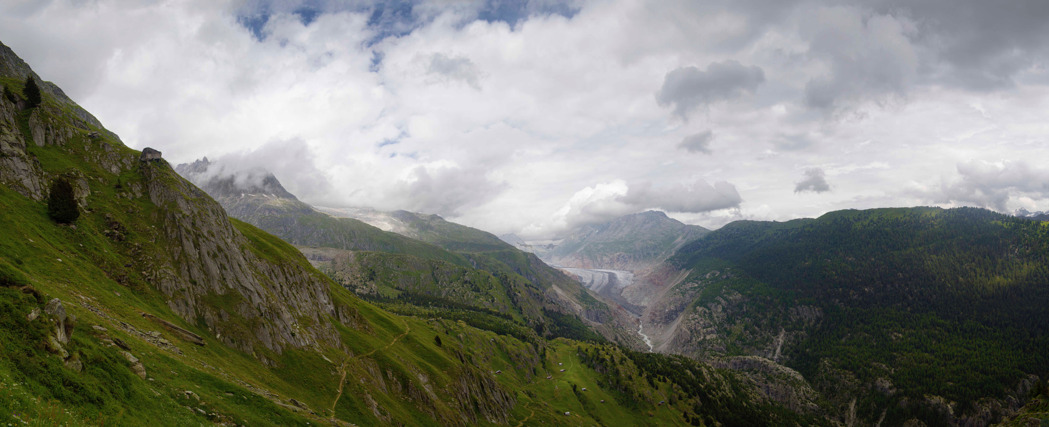 Canon EOS 6D + Canon EF 24-85mm F3.5-4.5 USM sample photo. A view on the alestch glacier in switzerland. photography