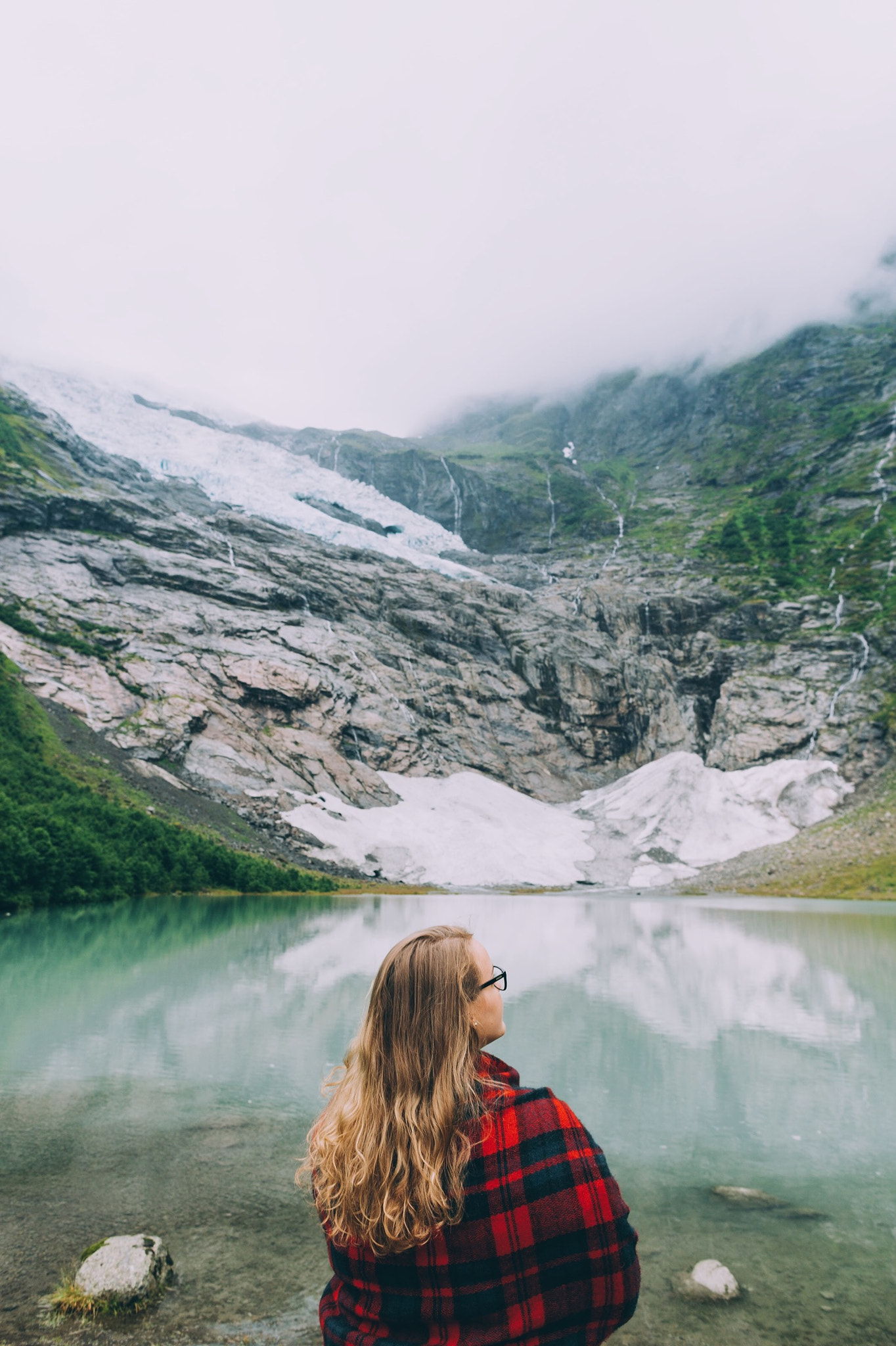 Canon EOS 5DS + Canon EF 24mm F1.4L II USM sample photo. Glacier lake in western norway photography