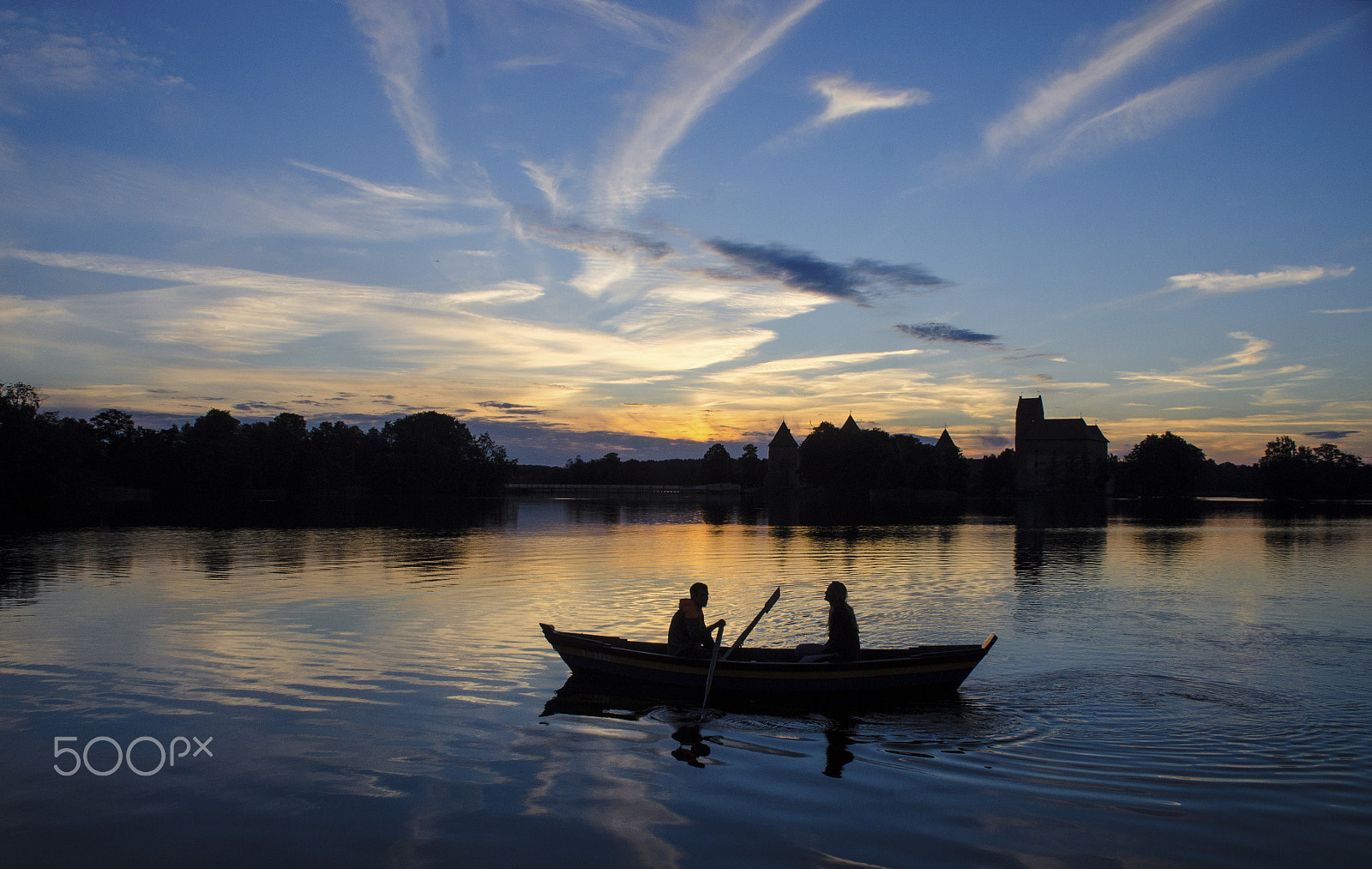 Nikon D7000 + Sigma 18-125mm F3.8-5.6 DC HSM sample photo. Sunset with a boat photography