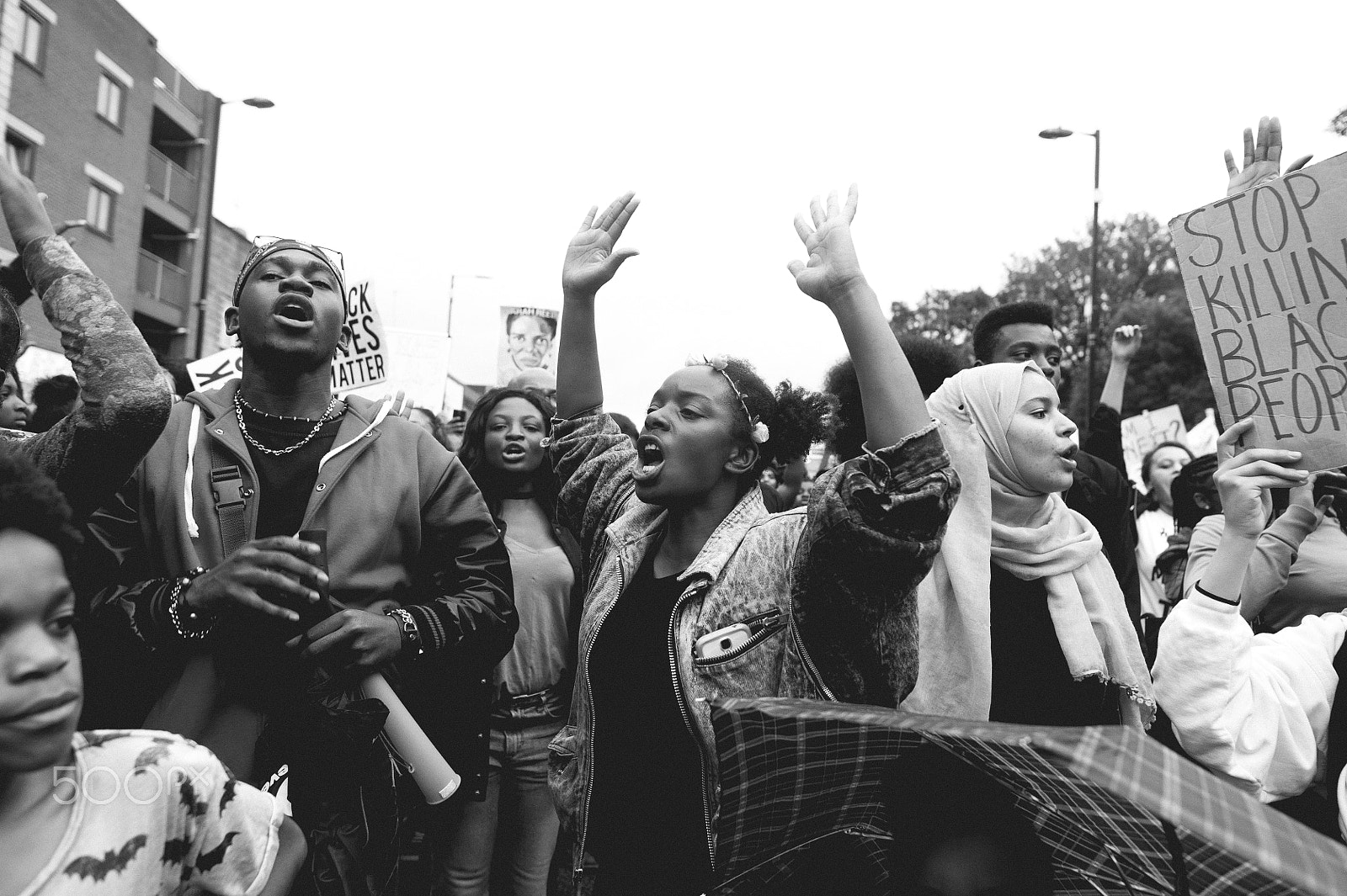 Nikon D700 + Nikon AF-S Nikkor 24mm F1.8G ED sample photo. Black lives matter : manchester [003] photography