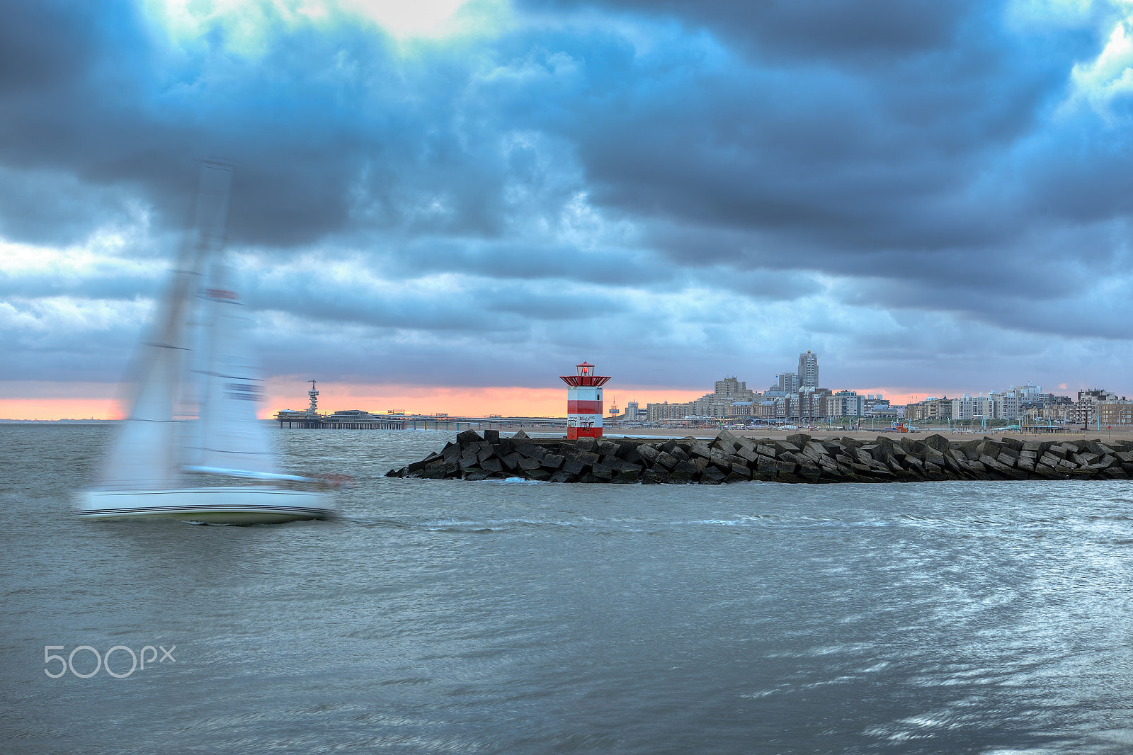 Nikon D3X sample photo. Sailing out at scheveningen photography