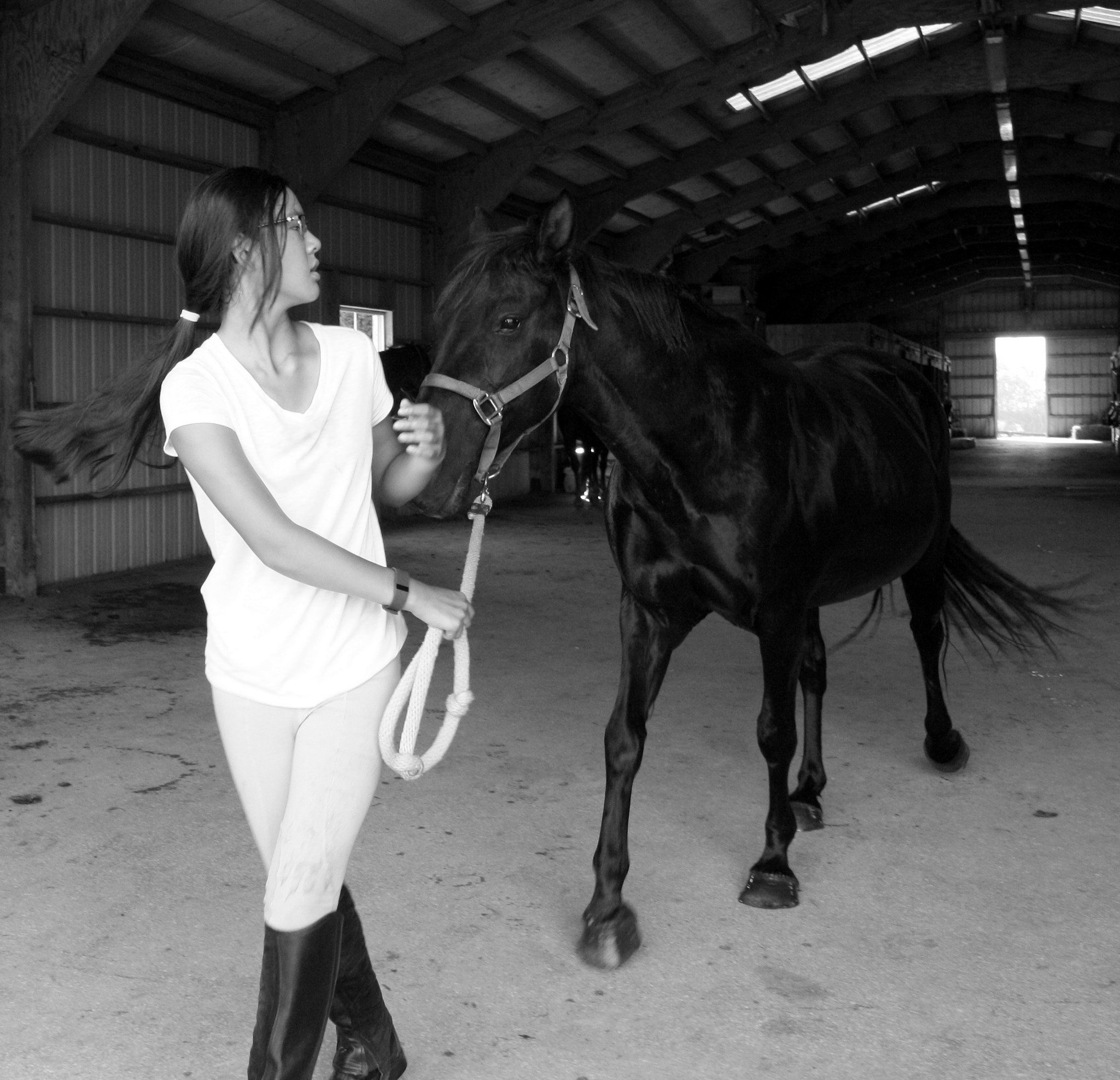 Canon EOS 1000D (EOS Digital Rebel XS / EOS Kiss F) sample photo. Girl and horse photography