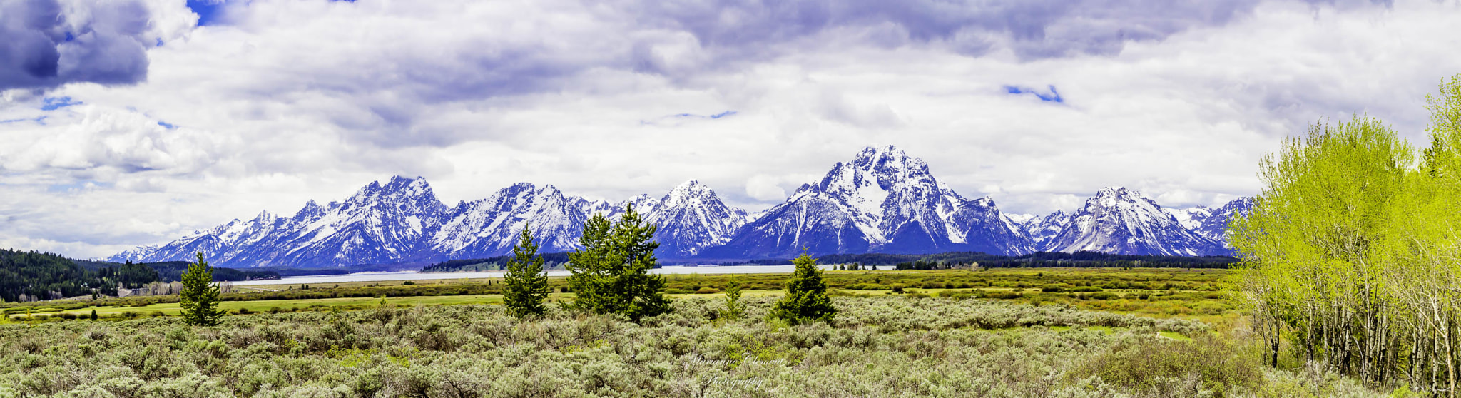 Canon EOS 1200D (EOS Rebel T5 / EOS Kiss X70 / EOS Hi) sample photo. Jaskson lake and the tetons pano photography
