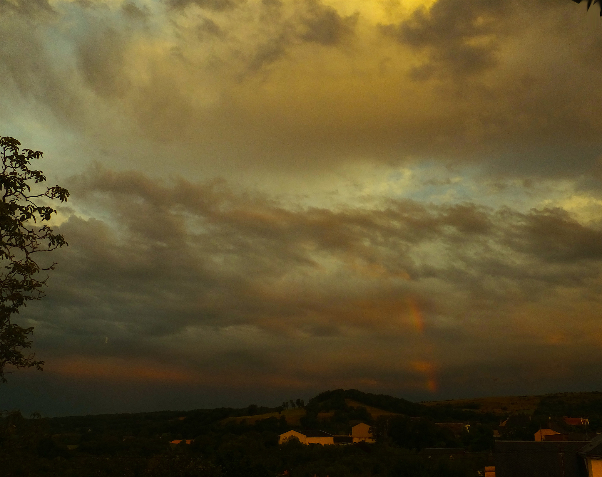 Fujifilm FinePix F900EXR sample photo. Breaking clouds..and rainbow photography