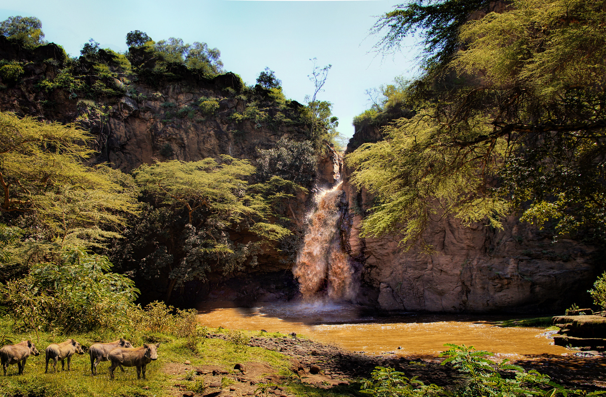 Sony Alpha NEX-C3 sample photo. Makali falls photography