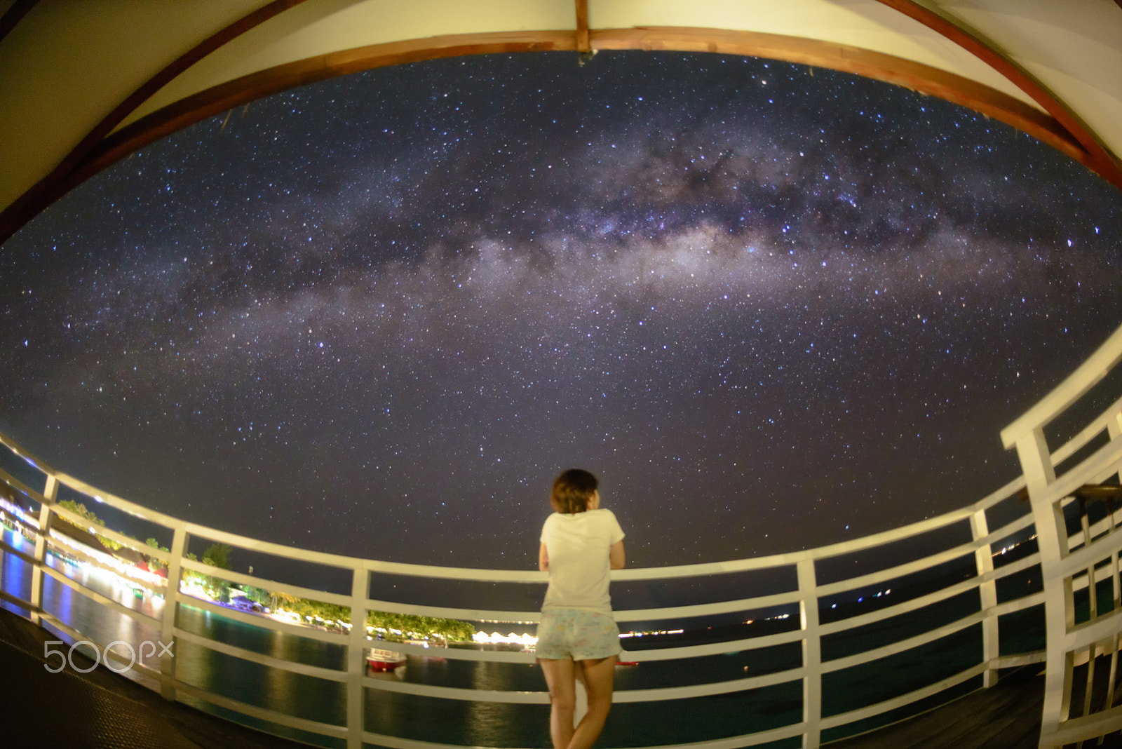 Nikon D610 + Nikon AF Fisheye-Nikkor 16mm F2.8D sample photo. Milky way shot from maldives photography