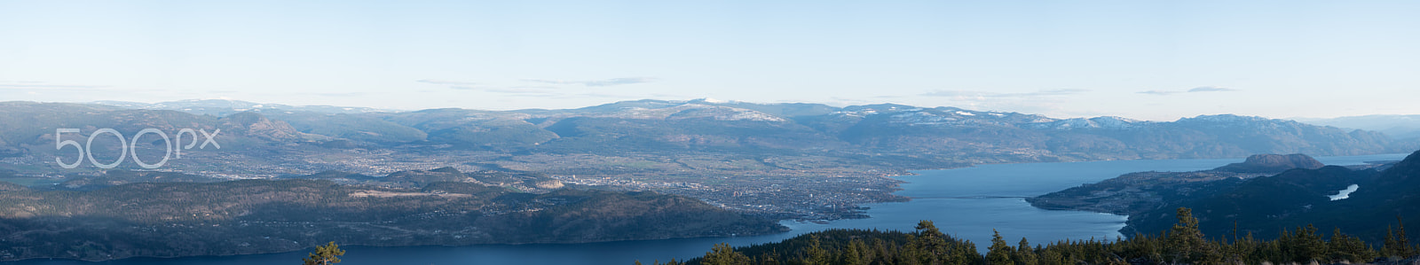 Panasonic Lumix DMC-GH4 sample photo. Kelowna, b.c. panorama from the westside photography
