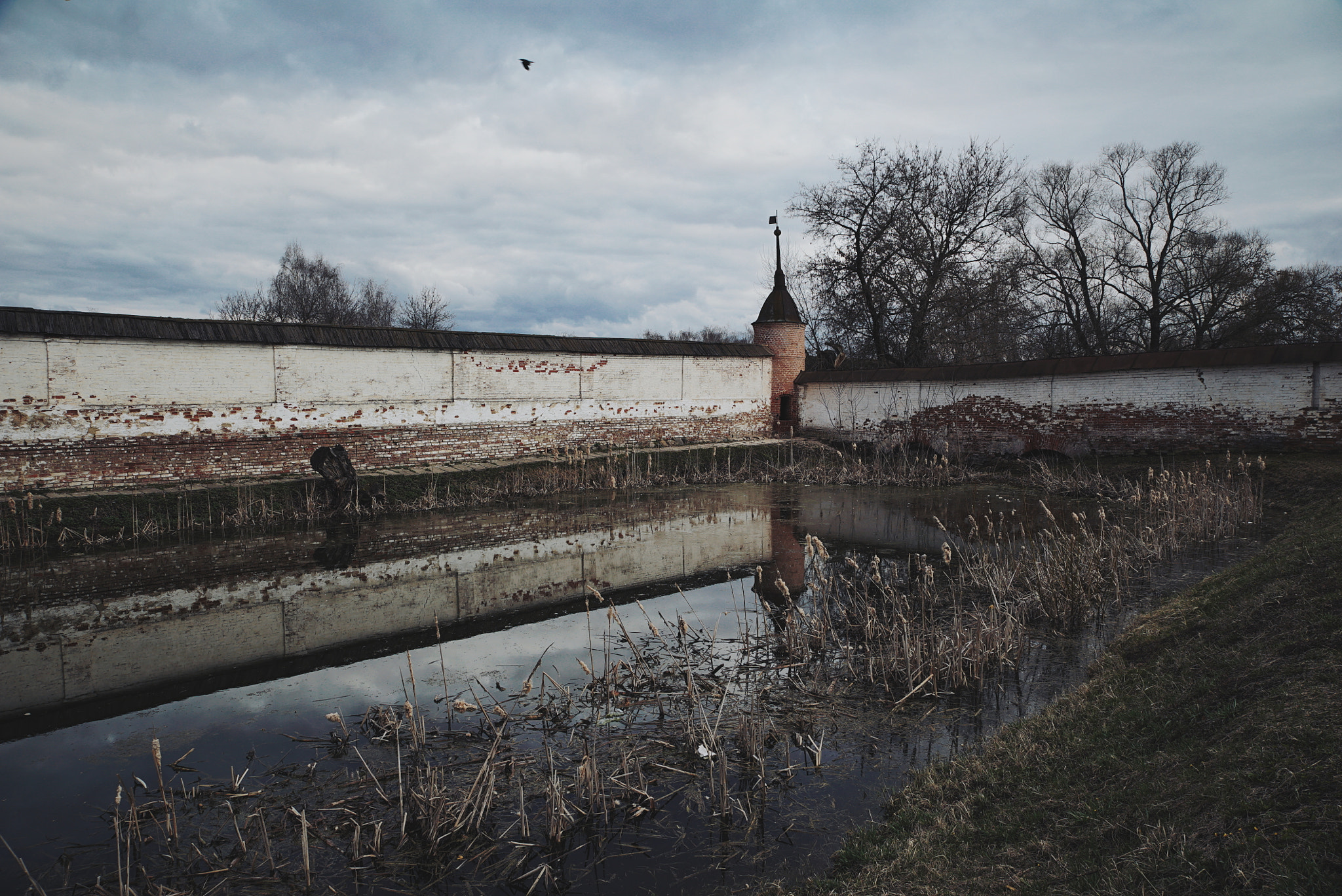 Sony a7S + Sony 70-400mm F4-5.6 G SSM sample photo. Wall of the yuryev-polsky kremlin photography