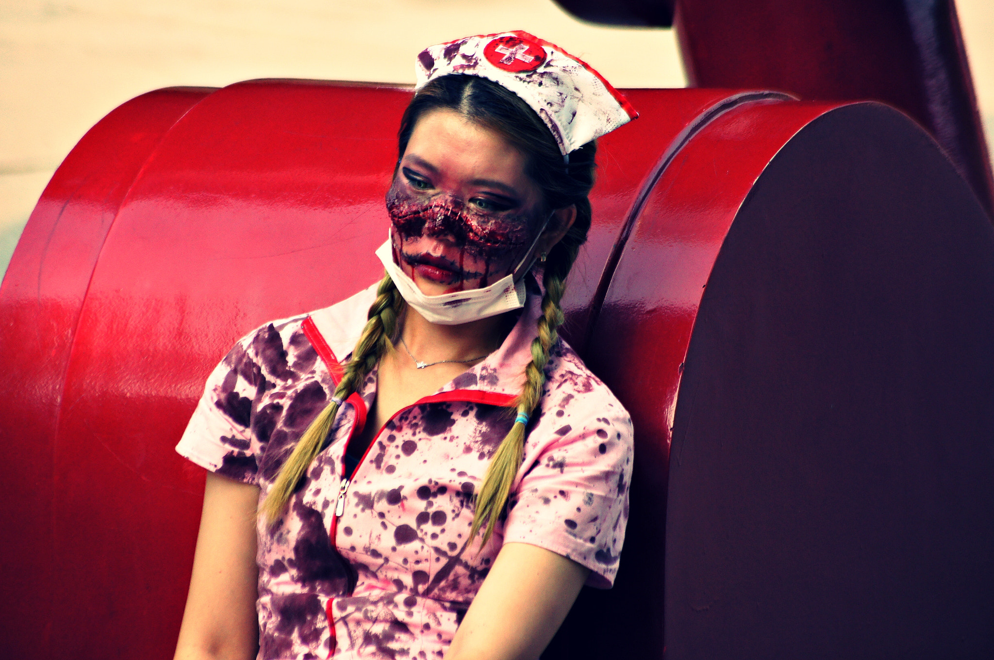 Sony DT 55-200mm F4-5.6 SAM sample photo. Zombie photography