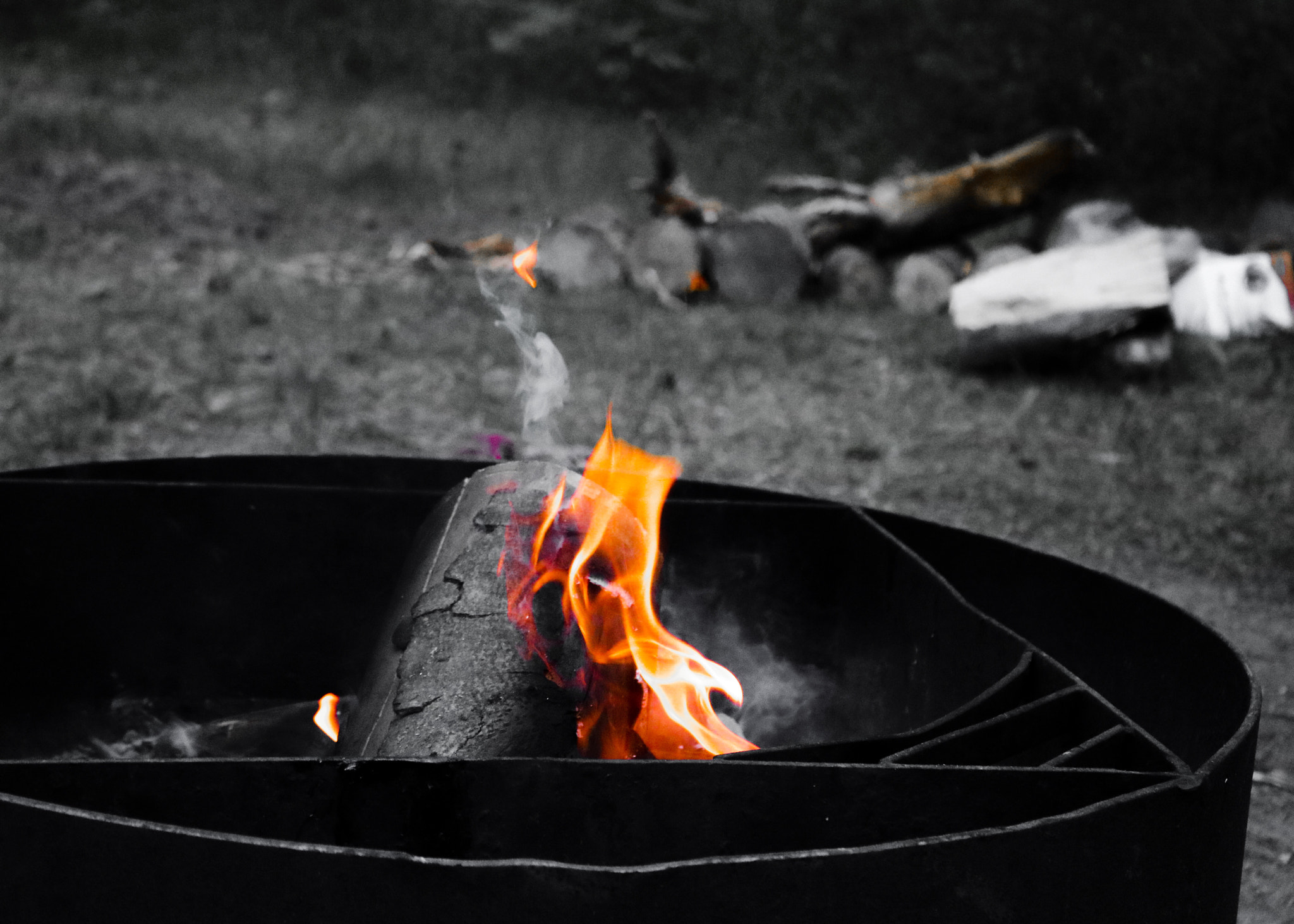 Canon EOS 760D (EOS Rebel T6s / EOS 8000D) sample photo. 4th of july camp fire photography