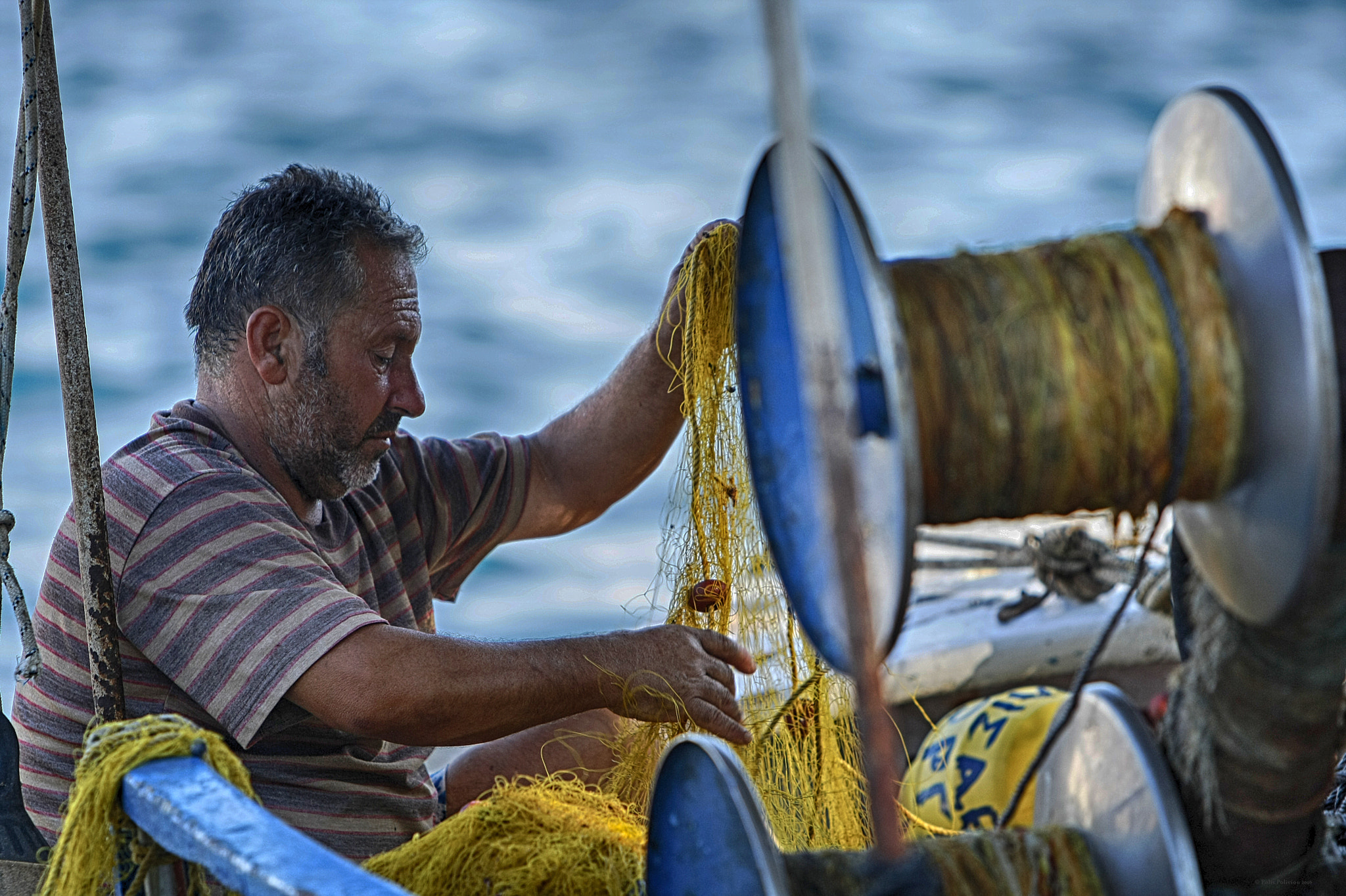 Canon EF 70-200mm F2.8L IS USM sample photo. Fishing net photography