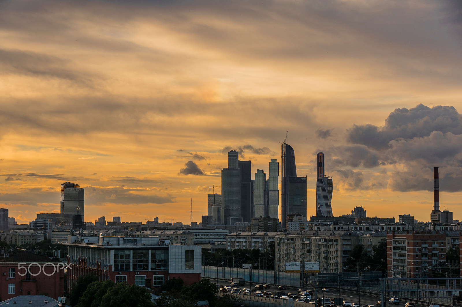 Sony DT 18-250mm F3.5-6.3 sample photo. Moscow skyscrapers photography