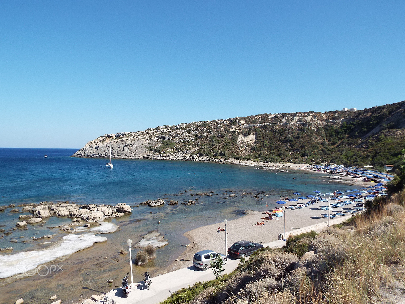 Fujifilm FinePix S9800 sample photo. Nudist beach faliraki (islandrodi) greece photography