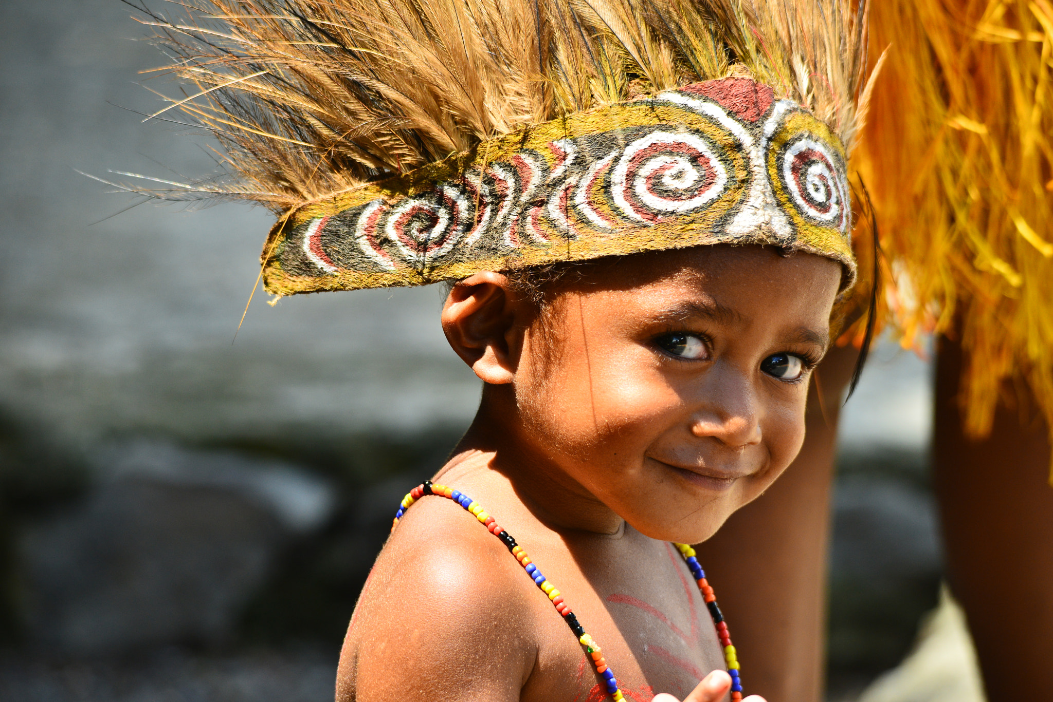 Sigma 150-500mm F5-6.3 DG OS HSM sample photo. "adorable iwa island papua new guinea child, "-on  ... photography