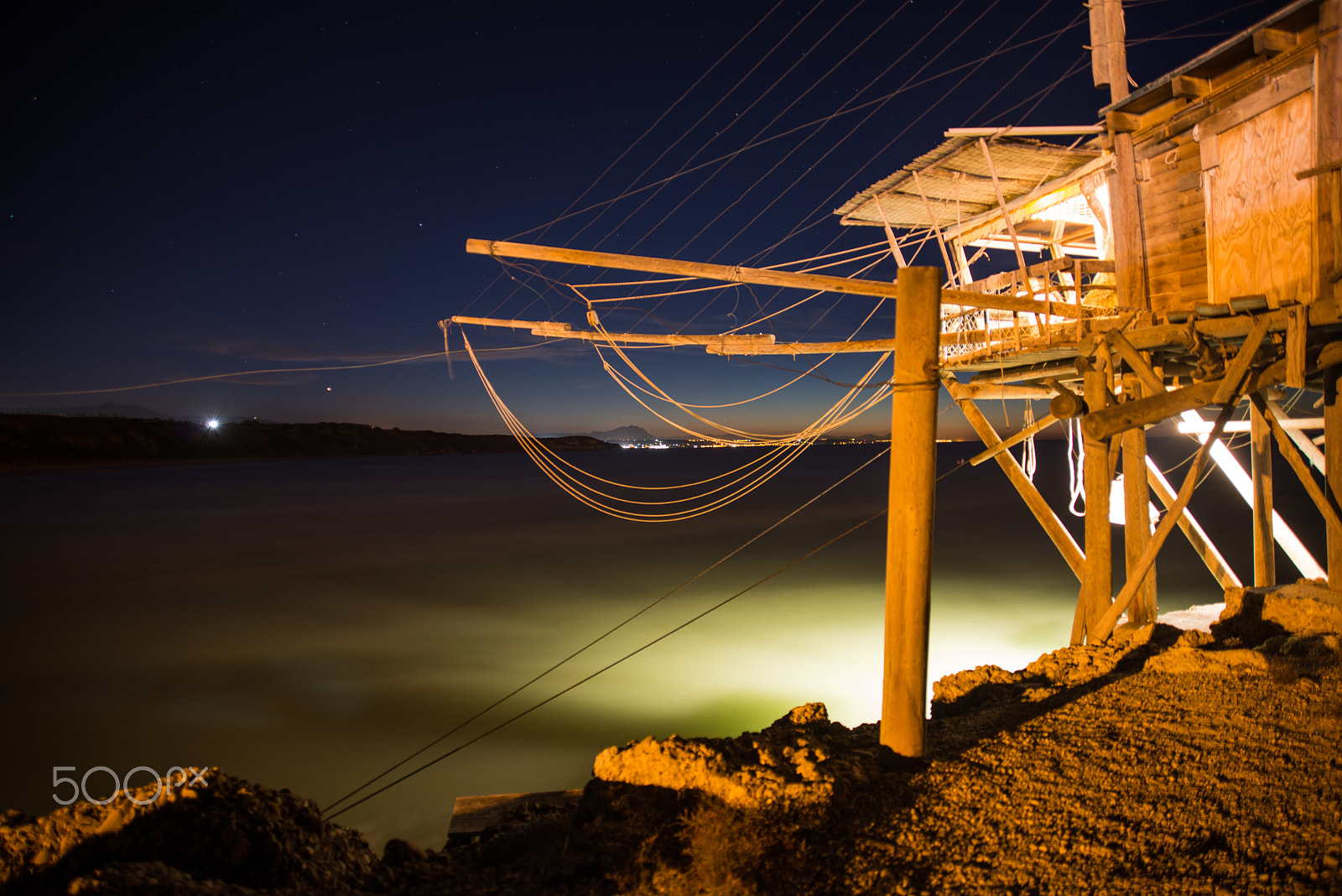 Nikon AF Nikkor 24-85mm F2.8-4D IF sample photo. Tramonto dal trabocco trimalcione di punta penna photography
