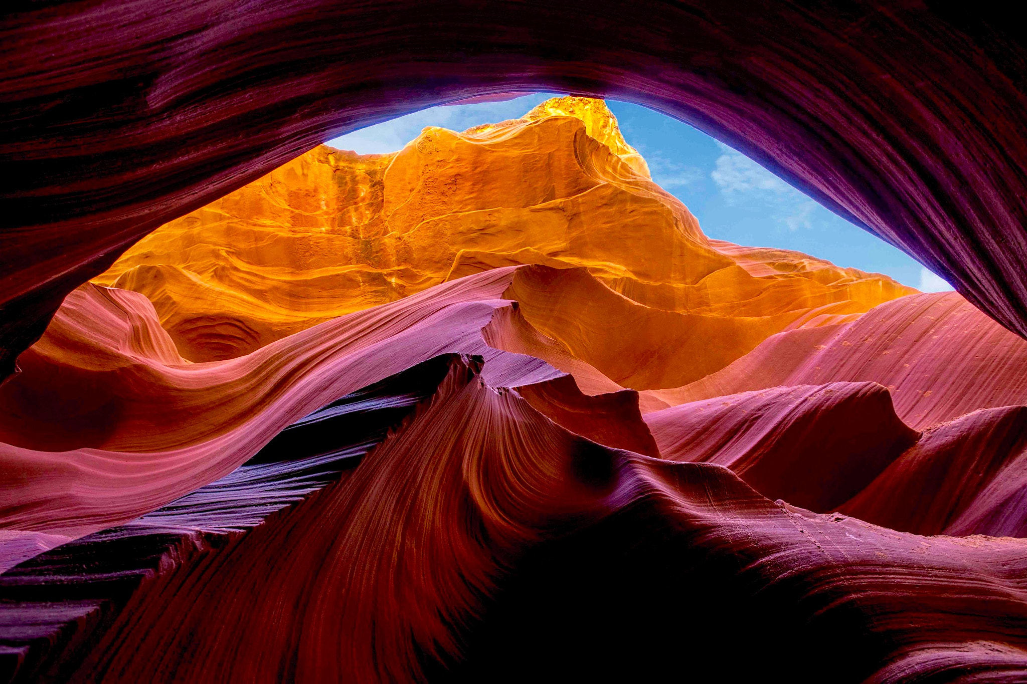 Canon EF 24-70mm F4L IS USM sample photo. Antelope canyon photography