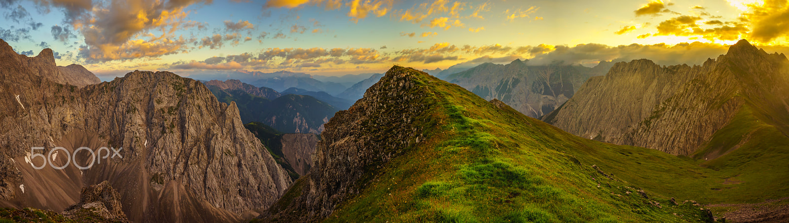 Sony a7R + E 21mm F2.8 sample photo. Karwendel pano photography