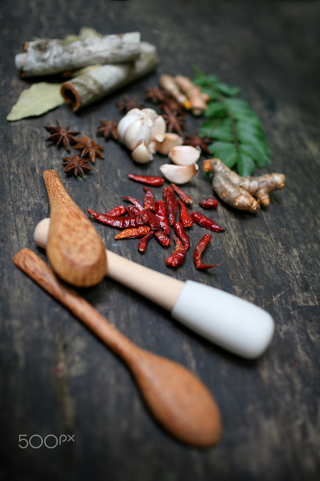 Canon EOS 5D + Canon EF 35mm F1.4L USM sample photo. Spices photography