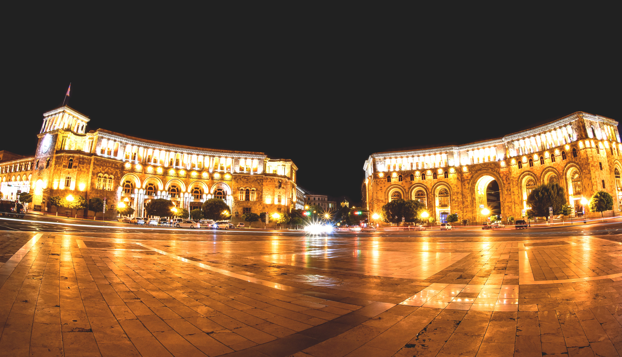 Nikon AF DX Fisheye-Nikkor 10.5mm F2.8G ED sample photo. Republic square, yerevan, armenia photography