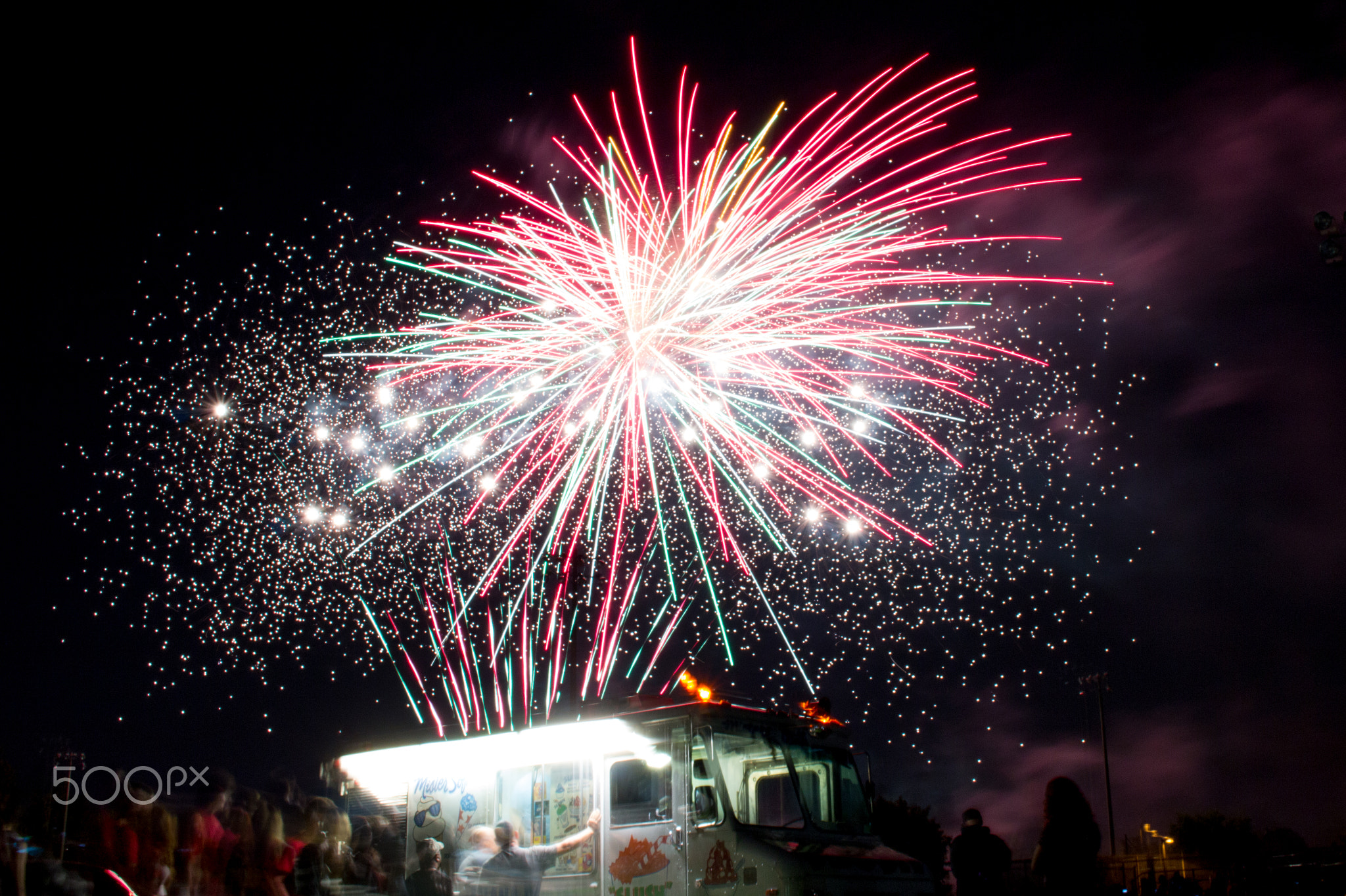 Ice cream fireworks