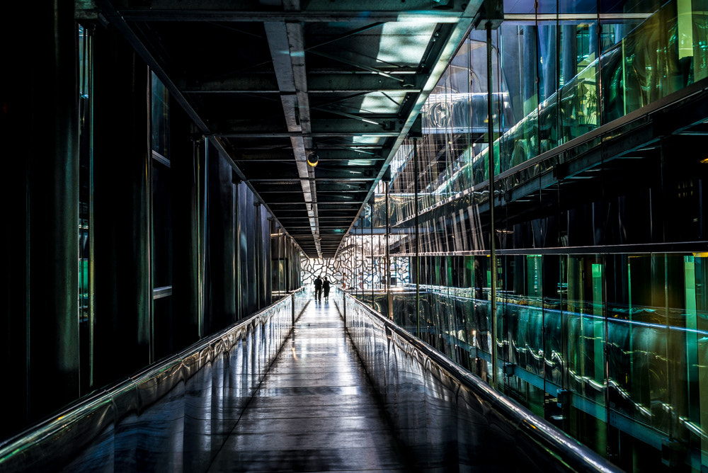 AF Nikkor 35mm f/2 sample photo. Geometric tunnel photography