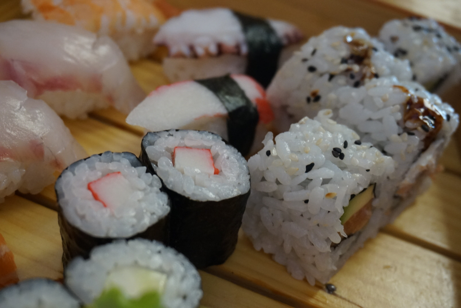 Sony Alpha QX1 sample photo. Give me more sushi ...  photography