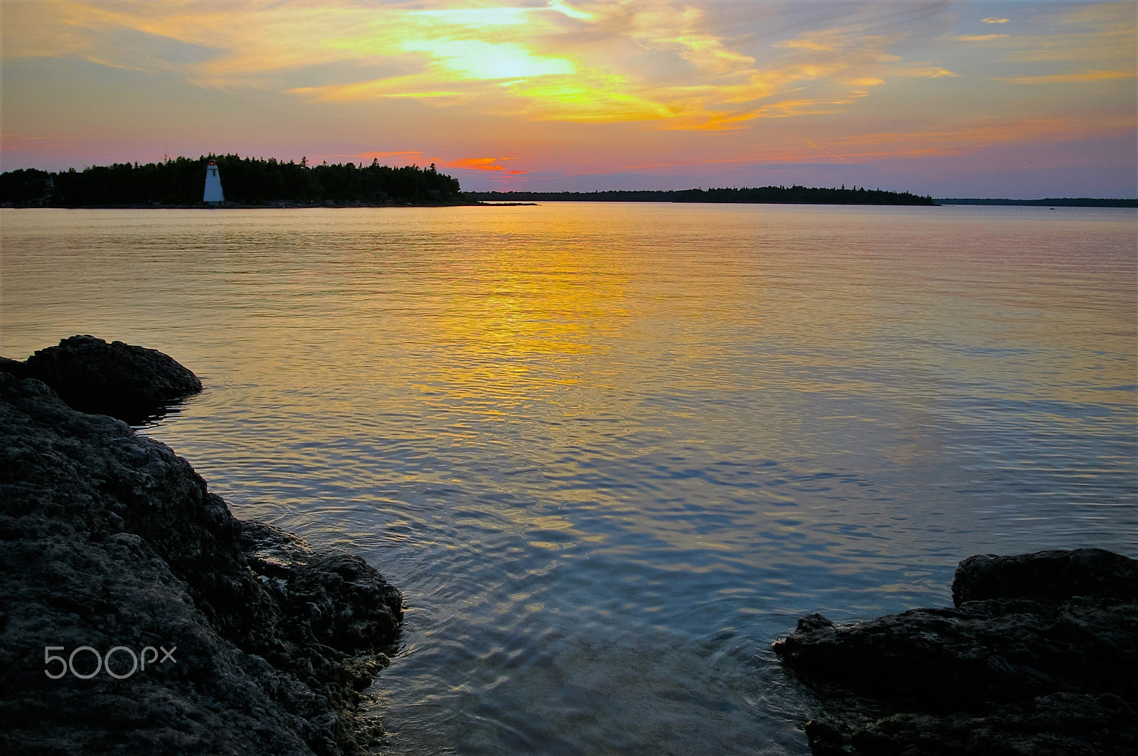 Pentax *ist DL sample photo. Big tub lighthouse, tobermory, ontario. photography